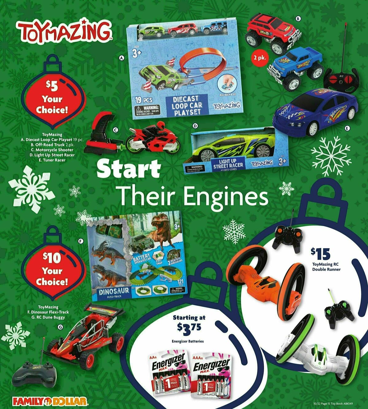 Family Dollar Holiday Toy Guide Weekly Ad from October 22