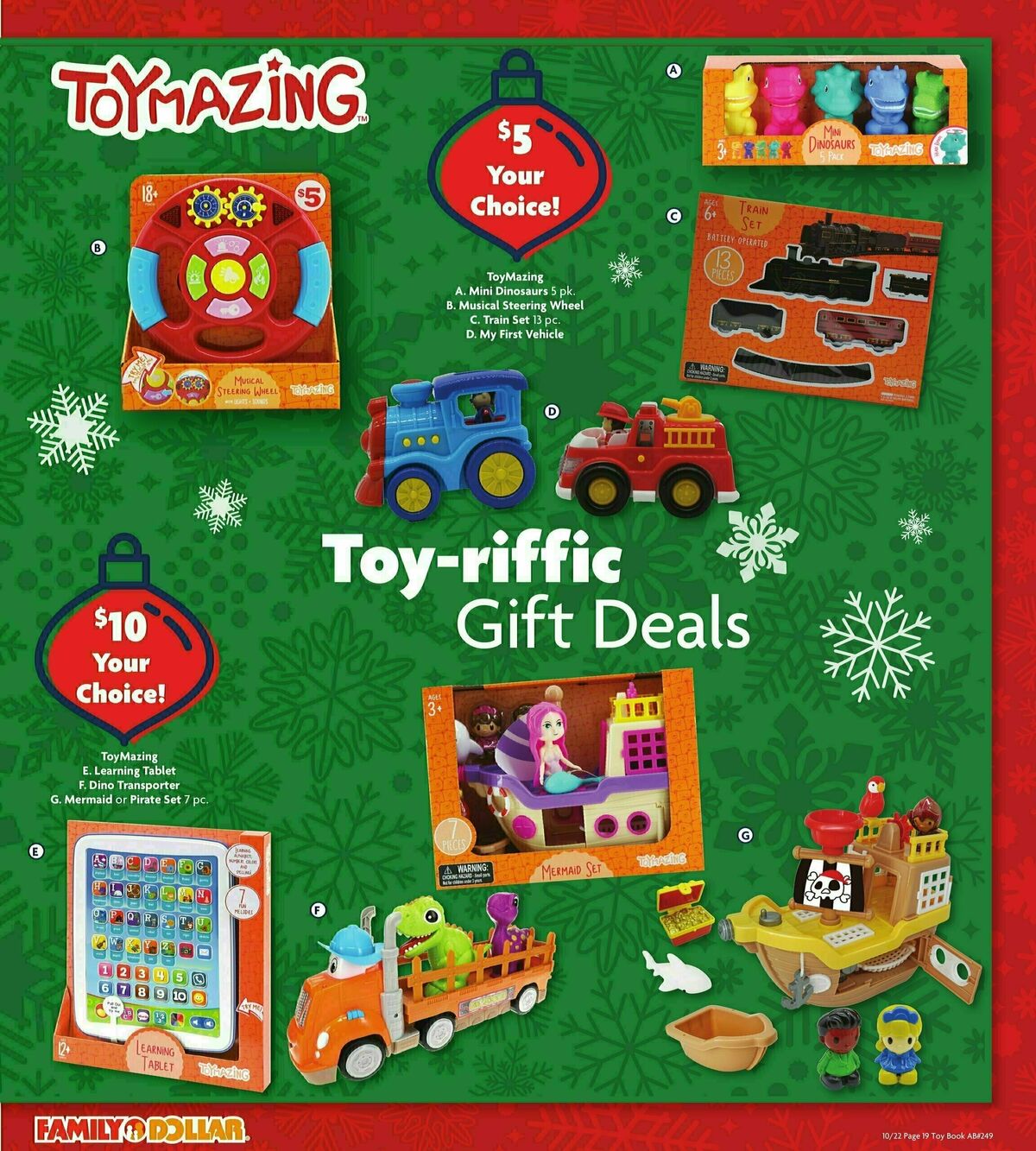 Family Dollar Holiday Toy Guide Weekly Ad from October 22