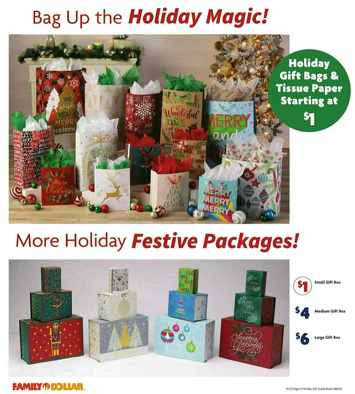 Family Dollar Holiday Gift Guide Weekly Ad from October 22