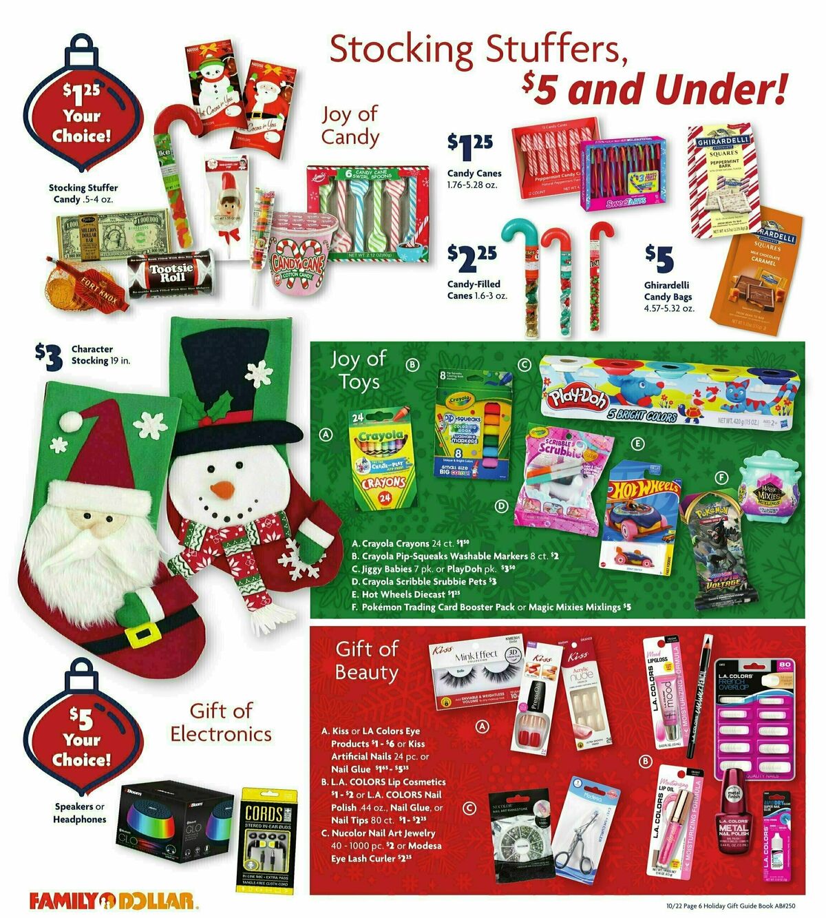 Family Dollar Holiday Gift Guide Weekly Ad from October 22