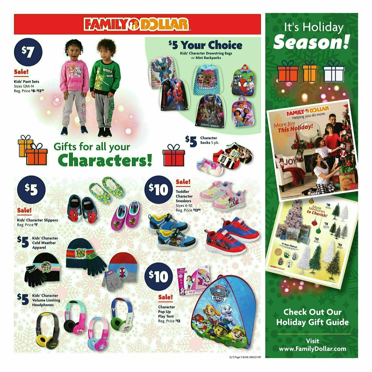 Family Dollar Weekly Ad from December 3