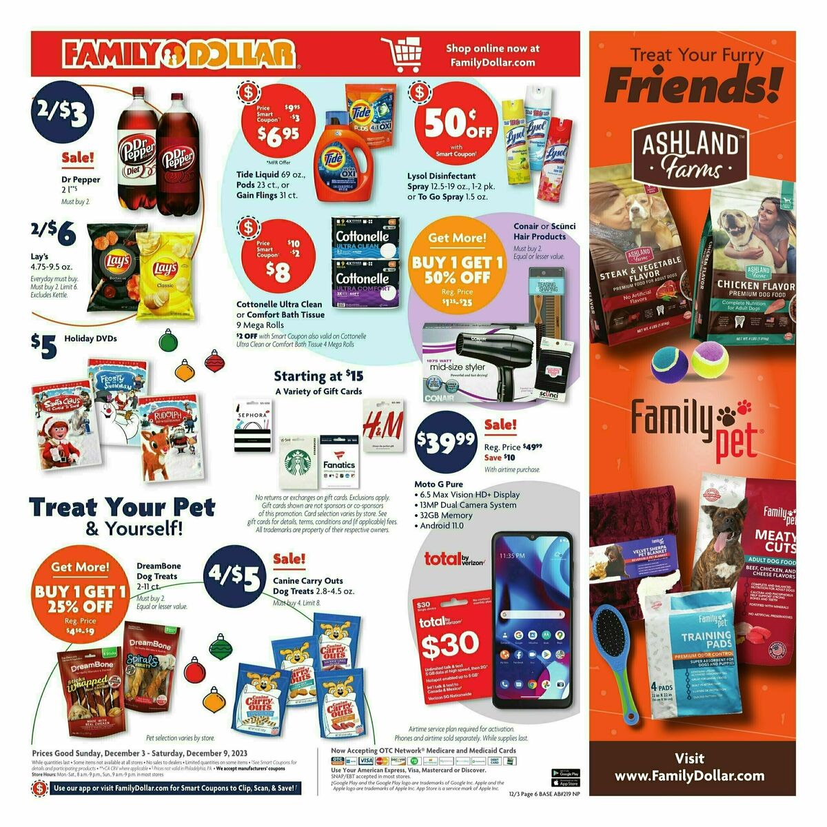 Family Dollar Weekly Ad from December 3