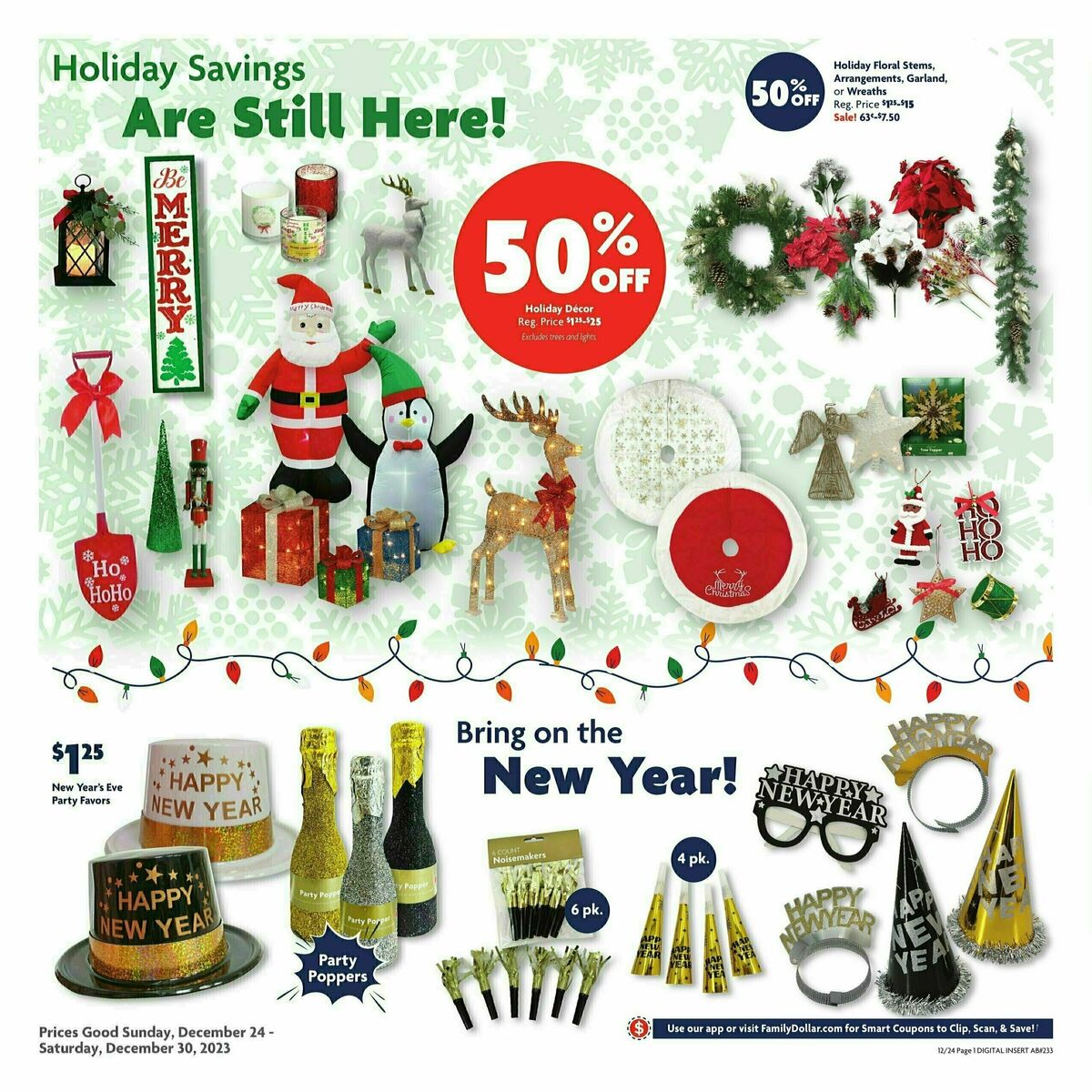 Family Dollar Weekly Ad from December 24