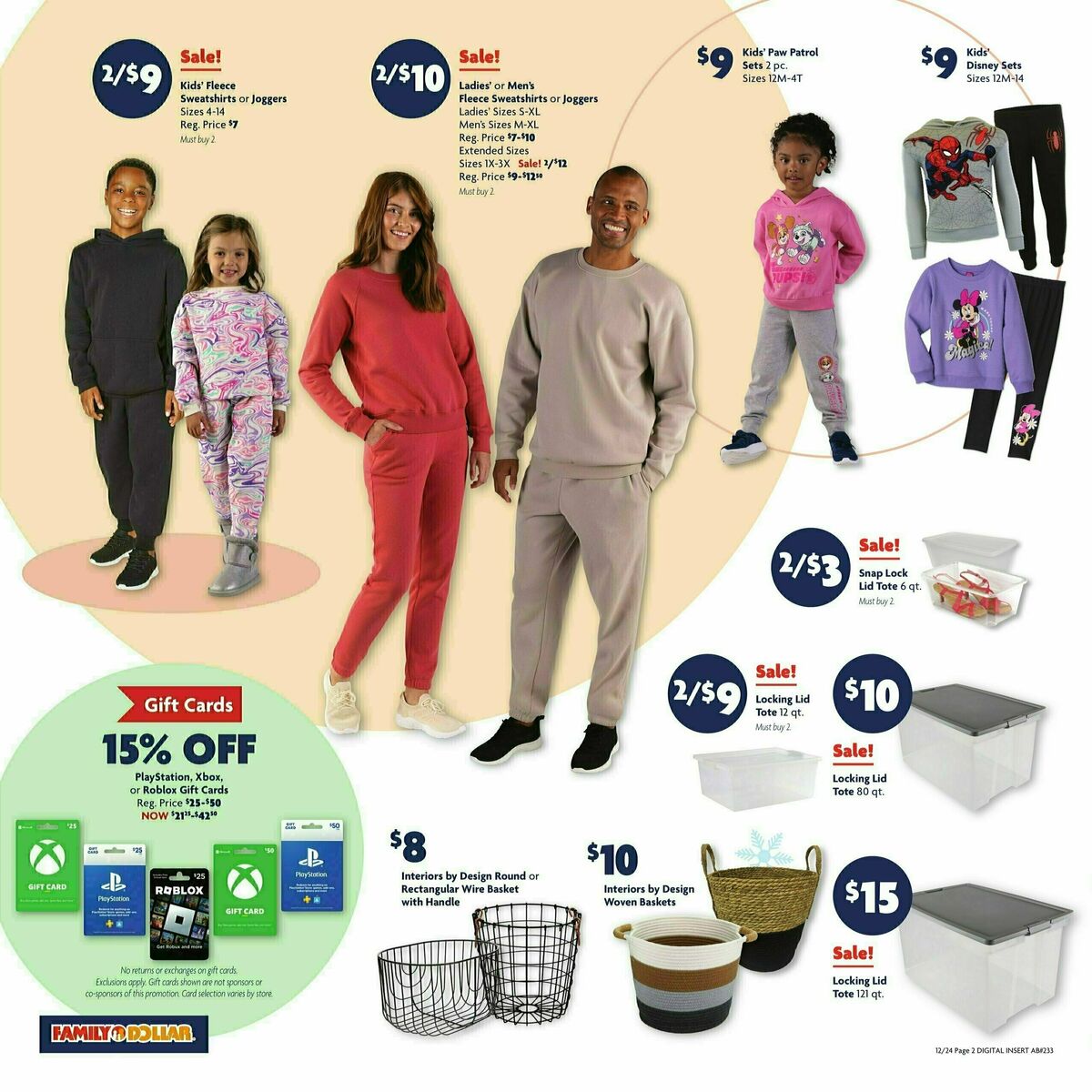 Family Dollar Weekly Ad from December 24