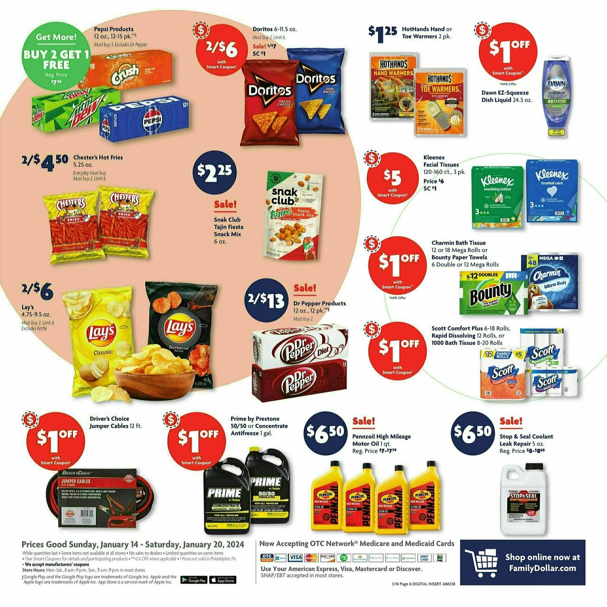 Family Dollar Weekly Ad from January 14