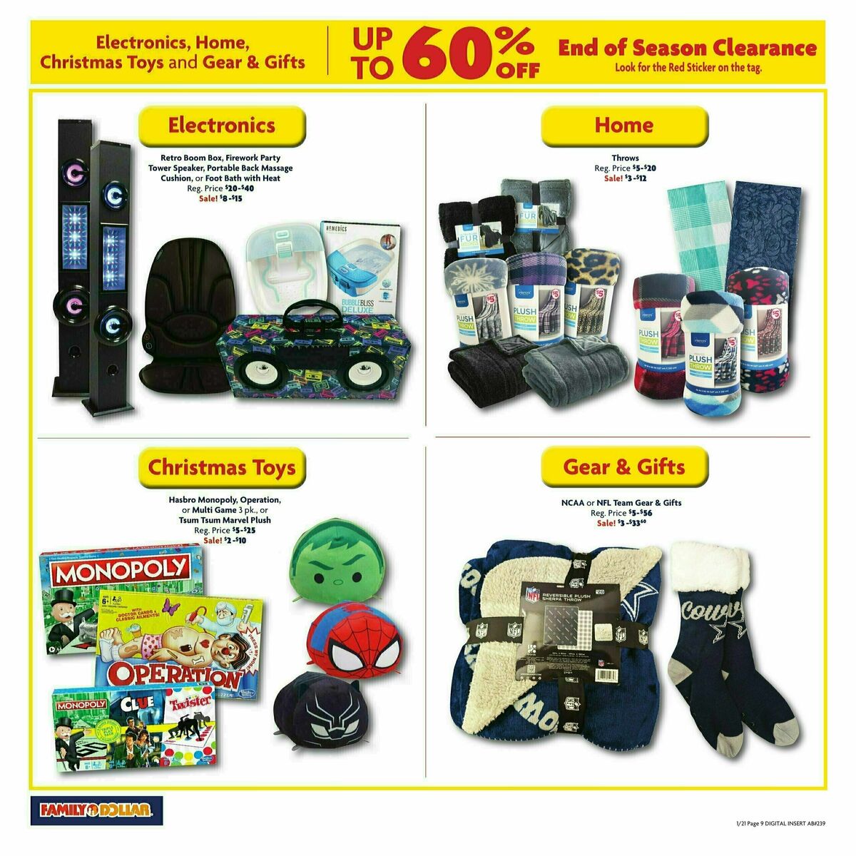 Family Dollar Weekly Ad from January 21