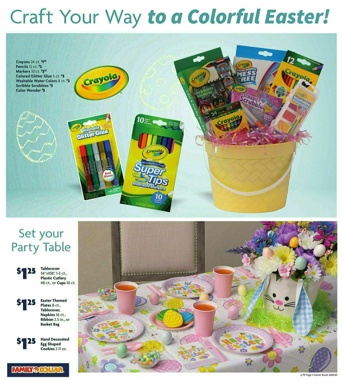 Family Dollar Easter Book Weekly Ad from February 19