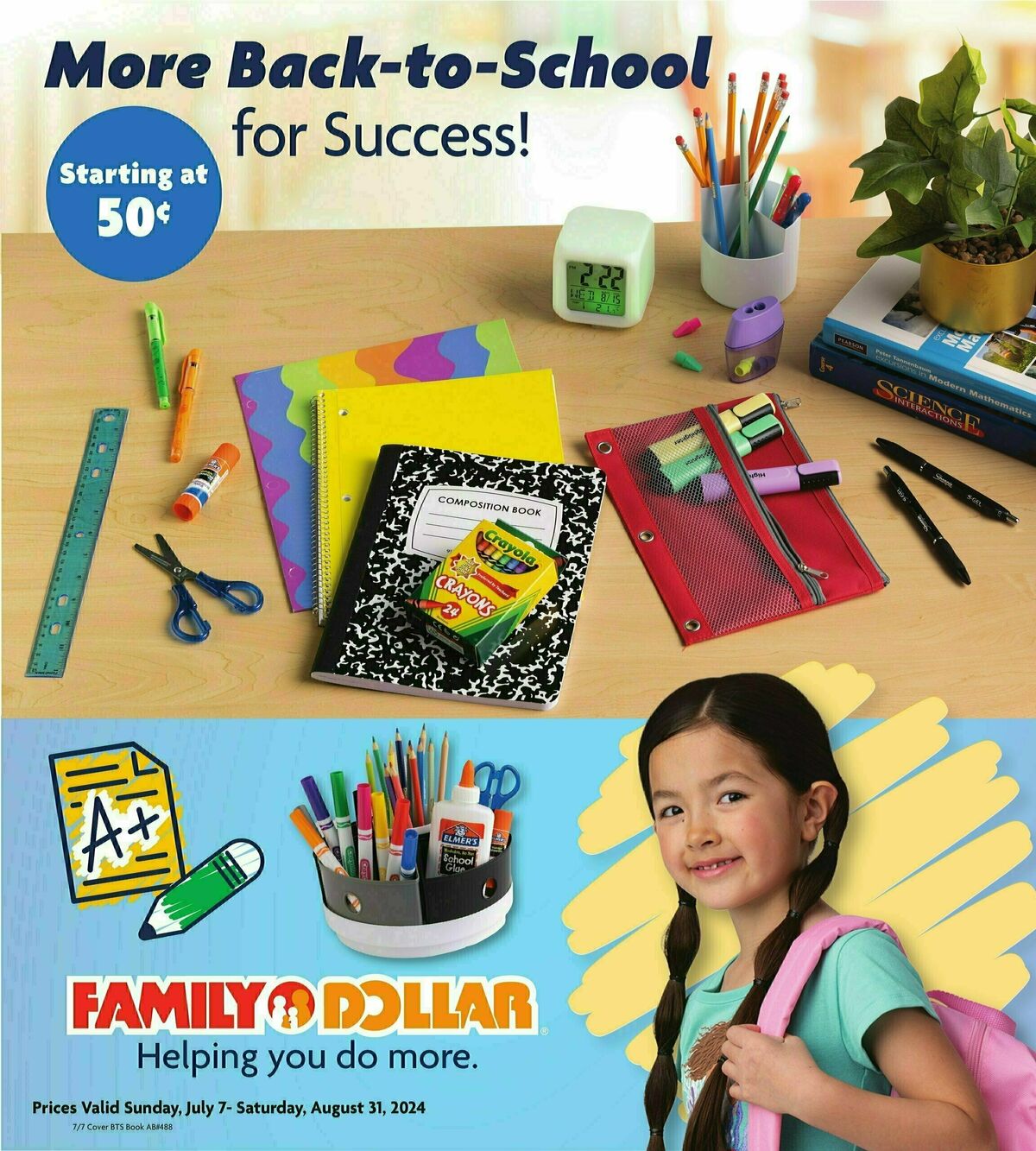 Family Dollar Back to School Weekly Ad from July 7