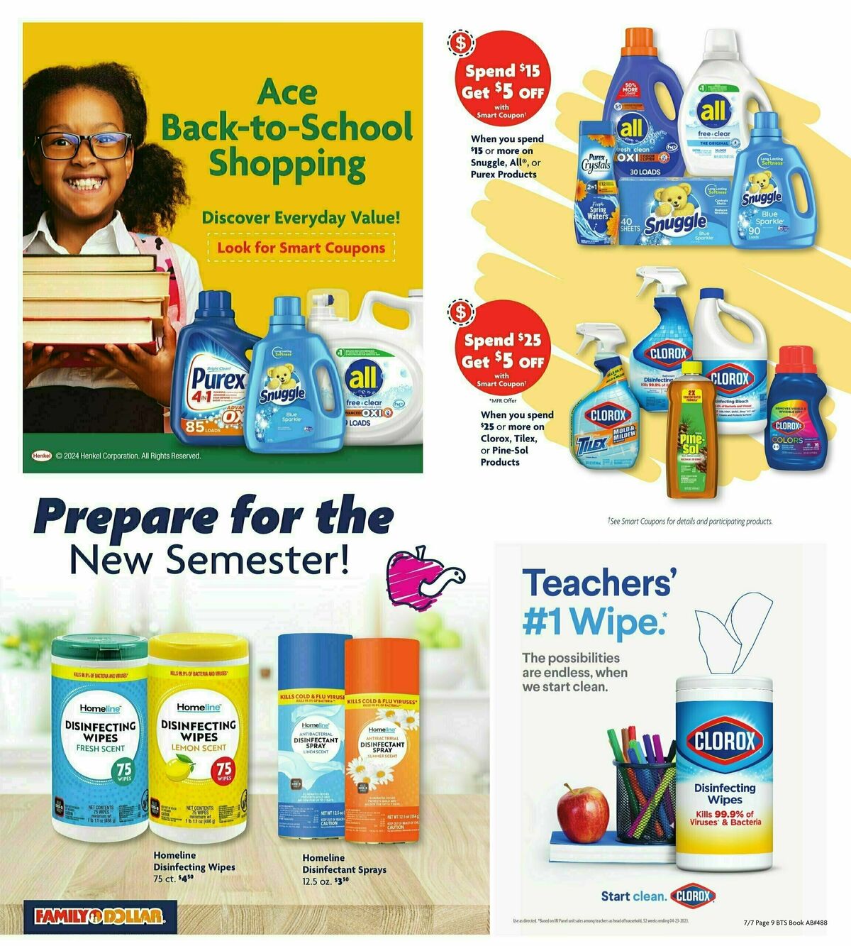 Family Dollar Back to School Weekly Ad from July 7