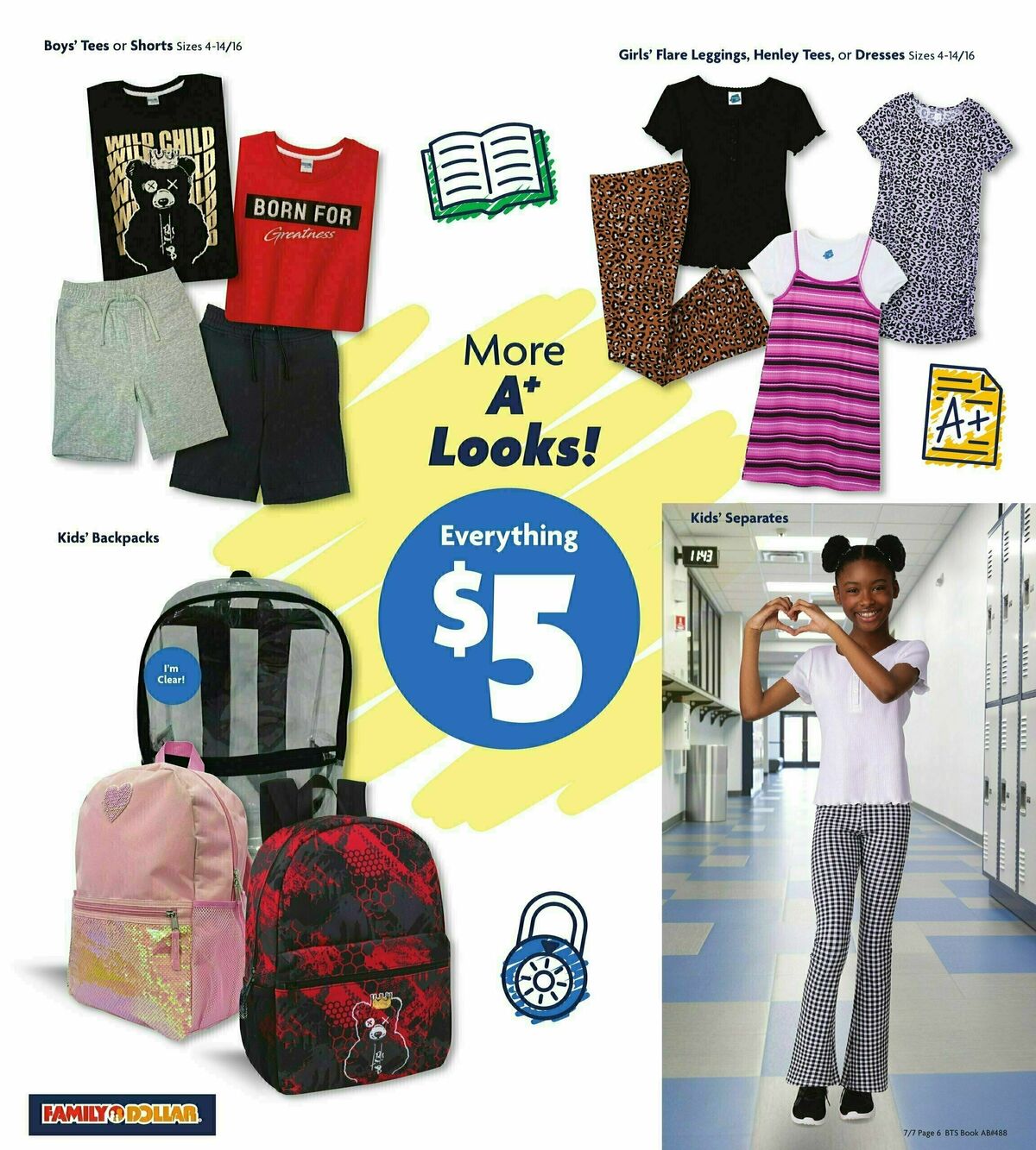 Family Dollar Back to School Weekly Ad from July 7