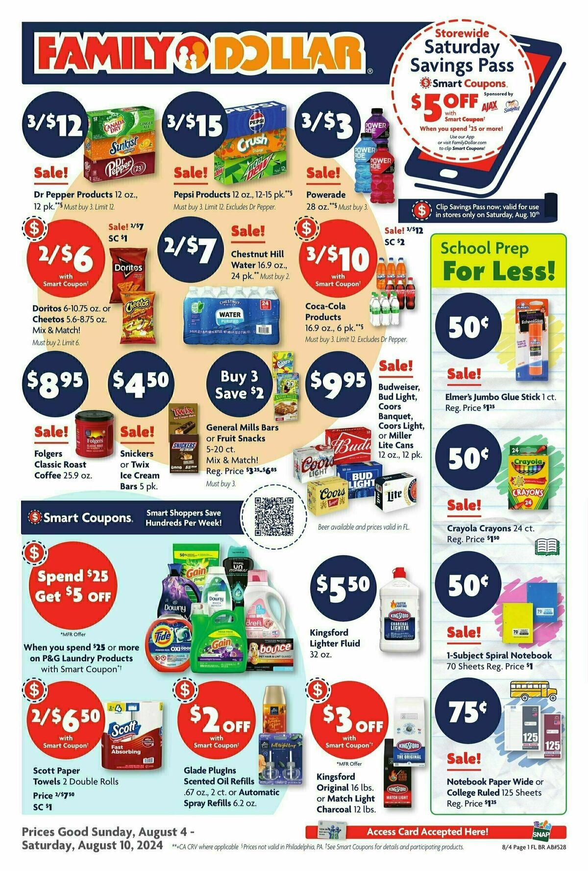 Family Dollar Weekly Ad from August 4