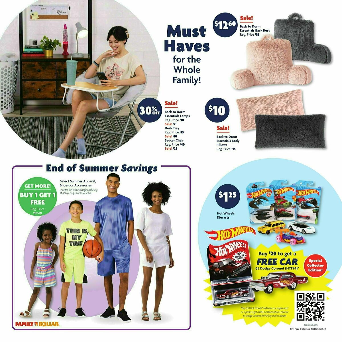 Family Dollar Weekly Ad from August 11