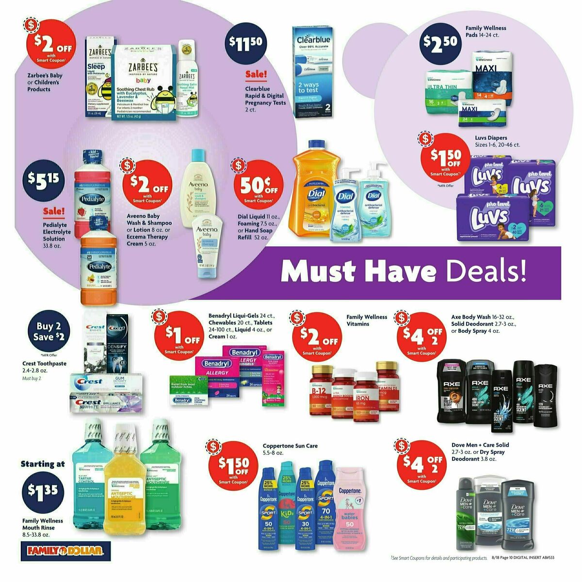 Family Dollar Weekly Ad from August 18