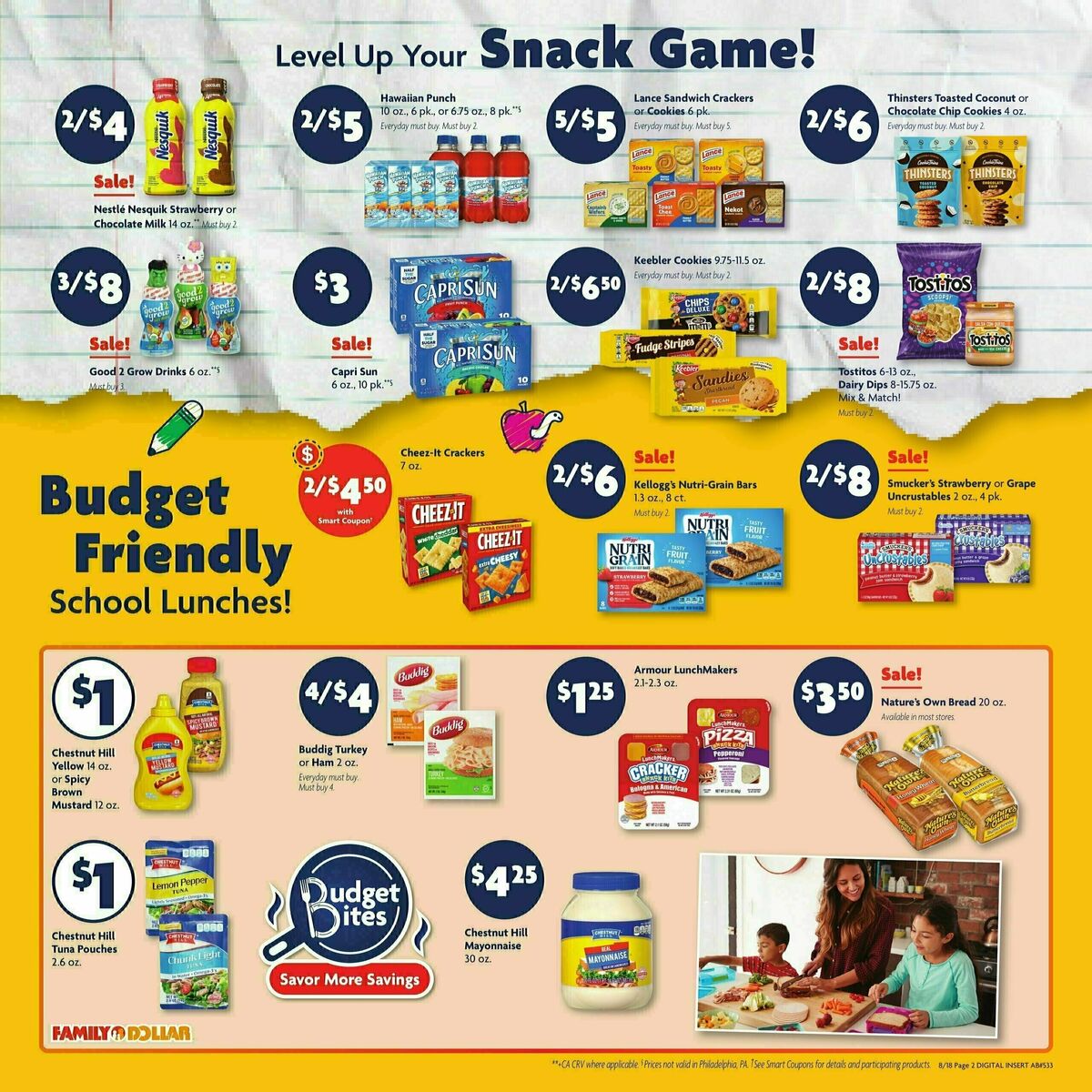 Family Dollar Weekly Ad from August 18