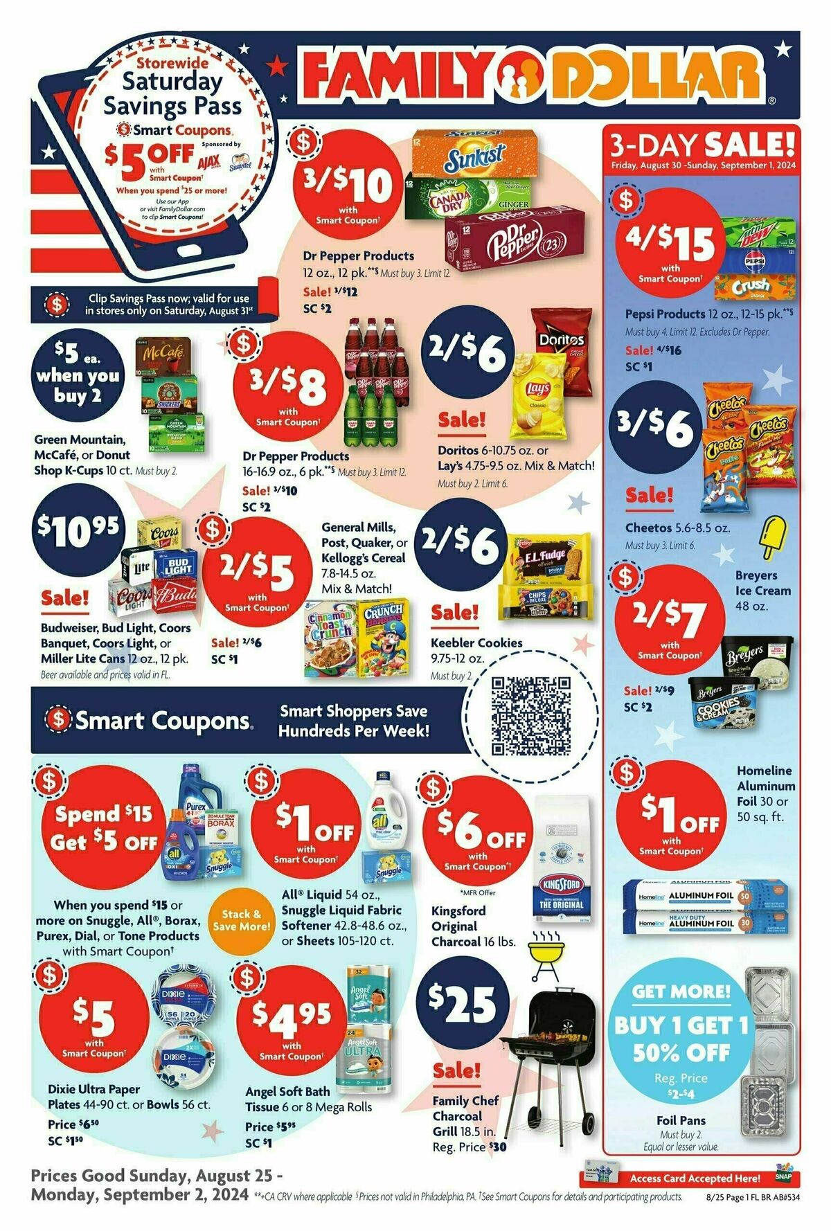 Family Dollar Weekly Ad from August 25