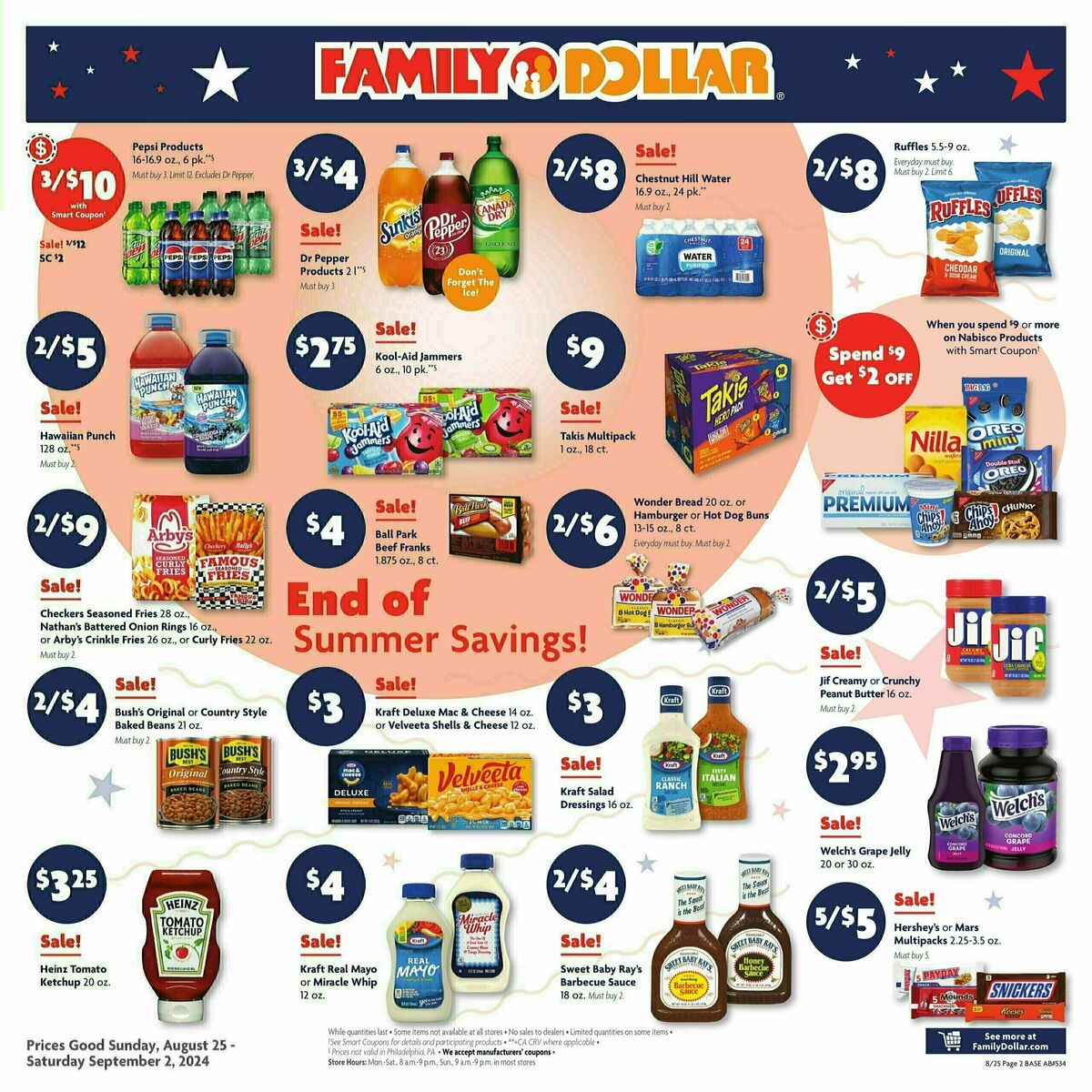 Family Dollar Weekly Ad from August 25