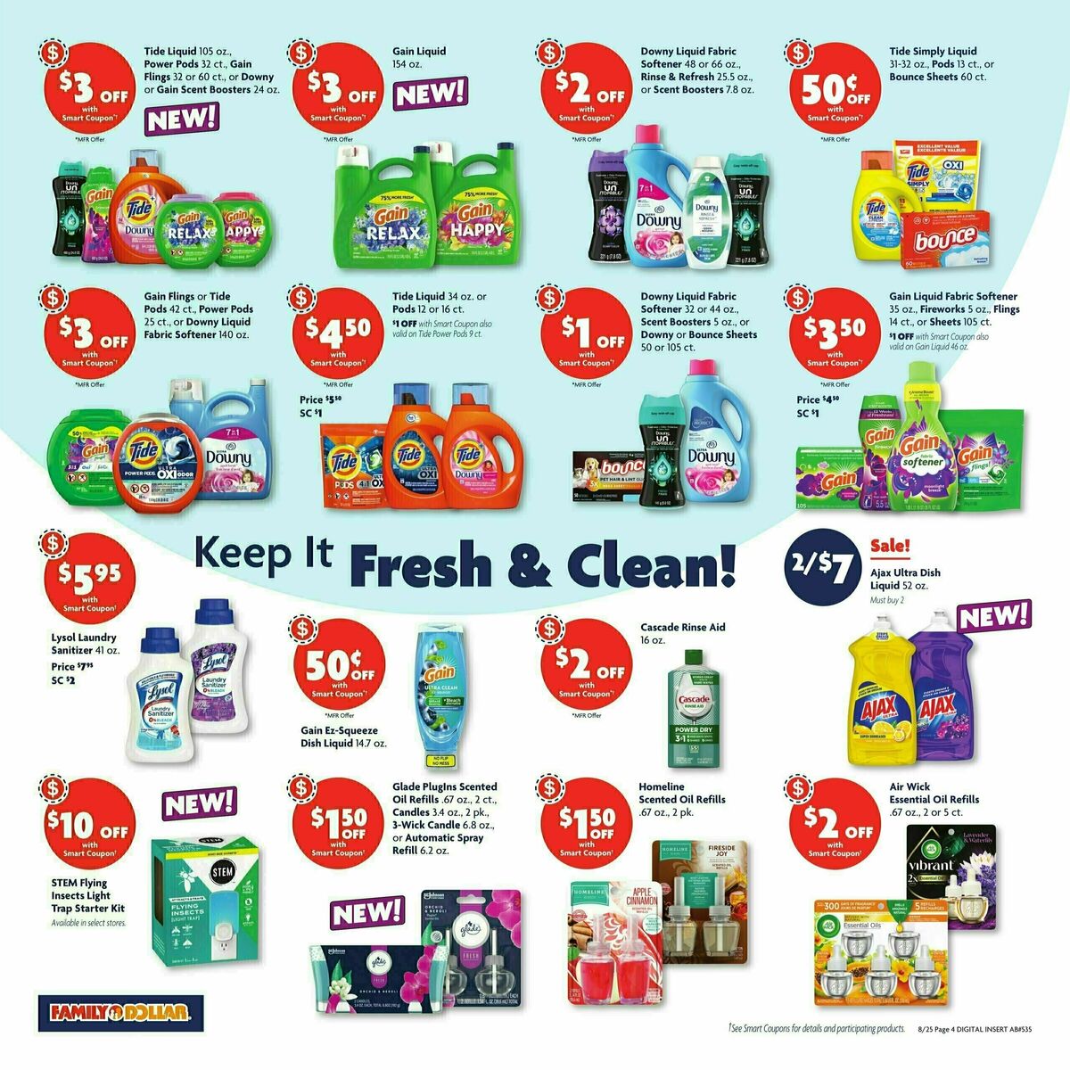 Family Dollar Weekly Ad from August 25