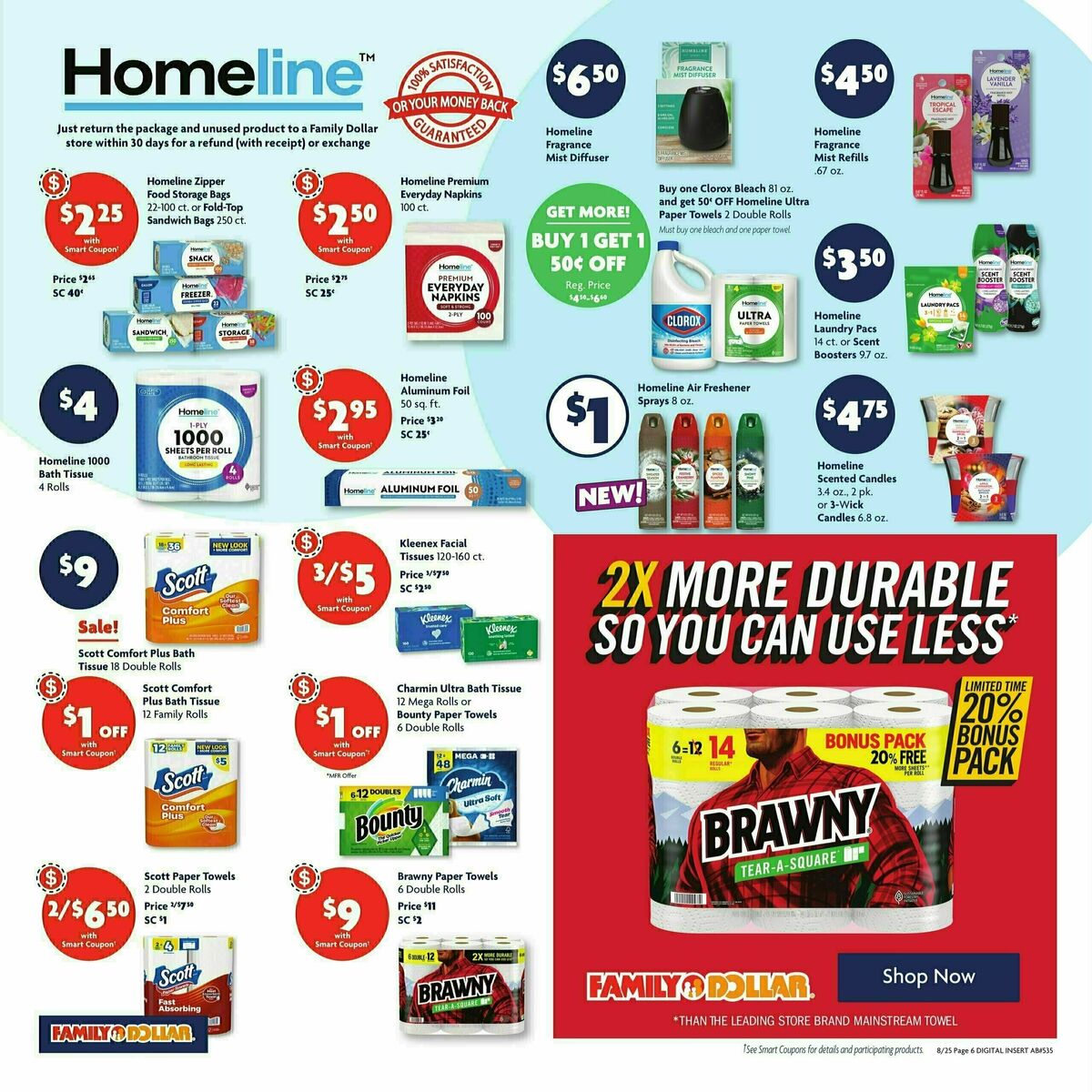 Family Dollar Weekly Ad from August 25