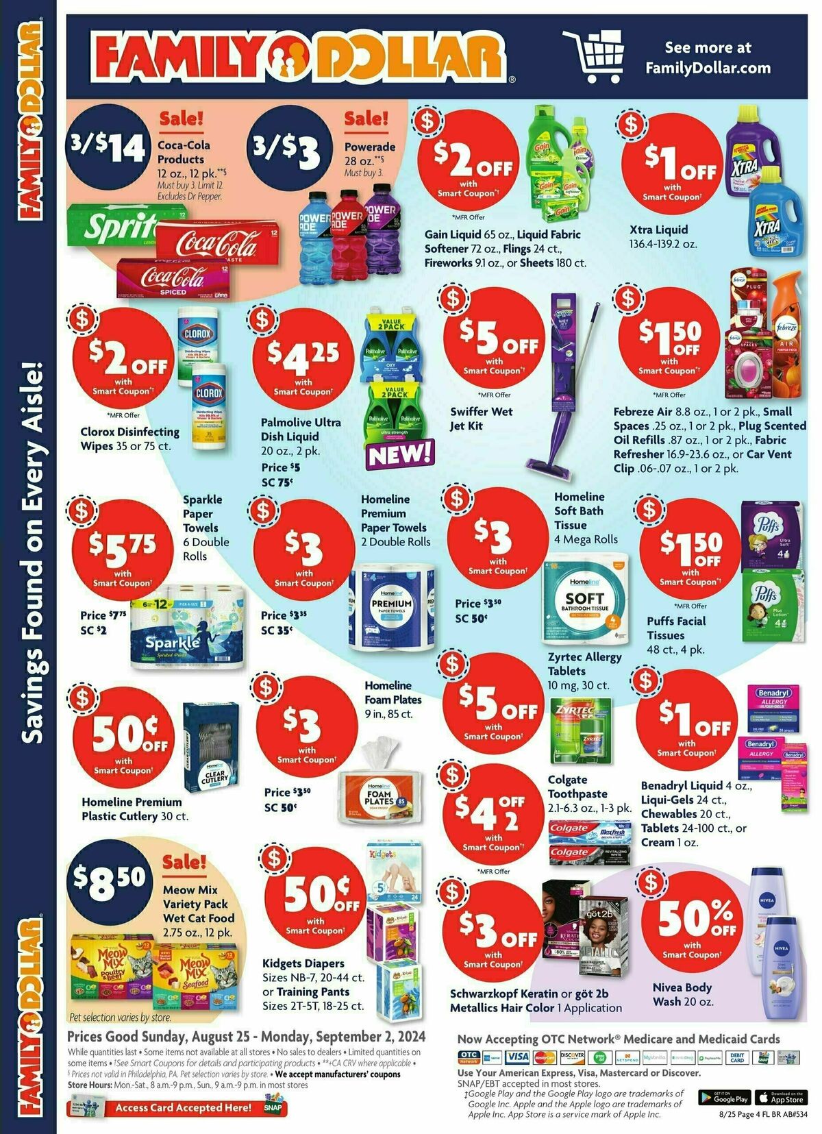 Family Dollar Weekly Ad from August 25