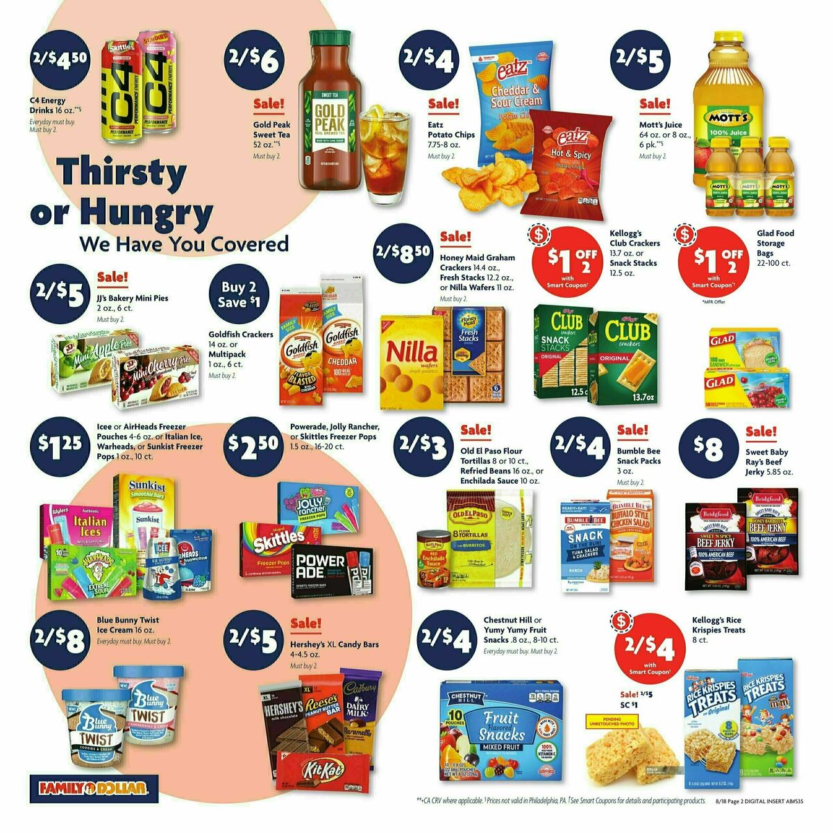 Family Dollar Weekly Ad from August 25