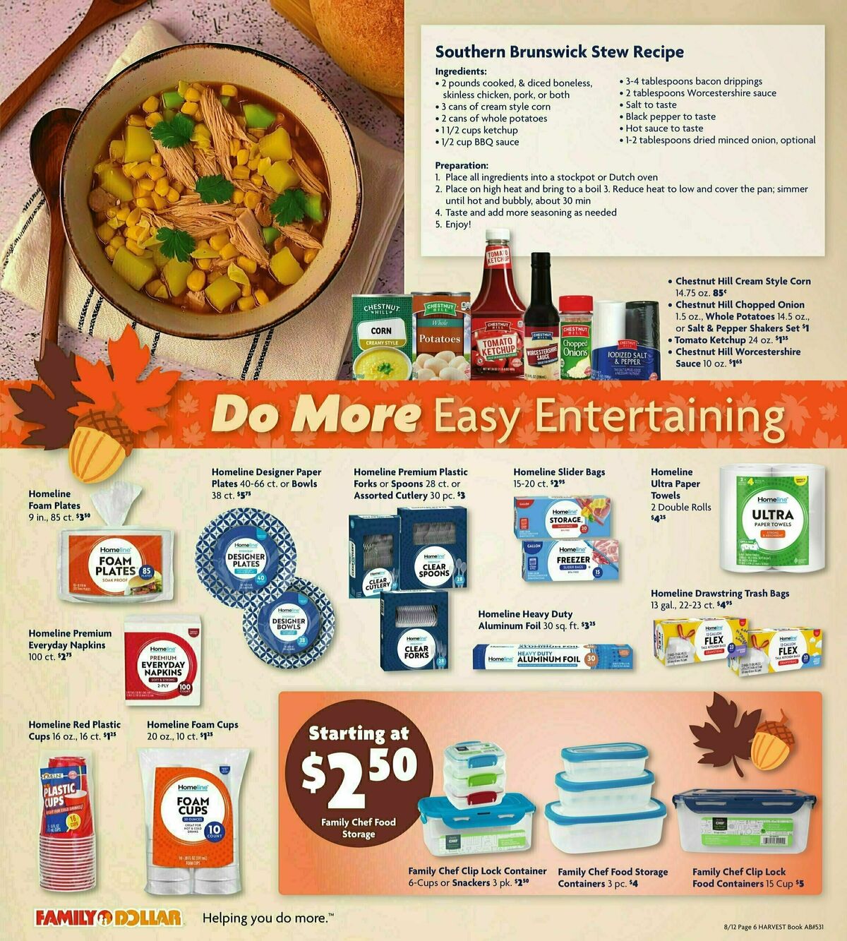 Family Dollar Harvest Book Weekly Ad from August 12