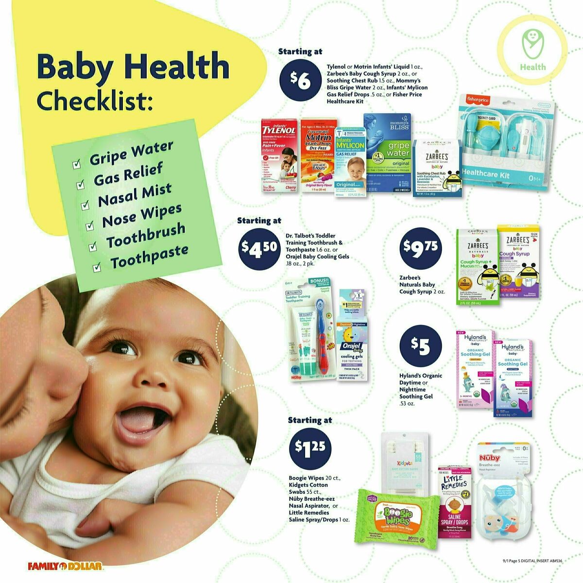 Family Dollar Baby Weekly Ad from September 1