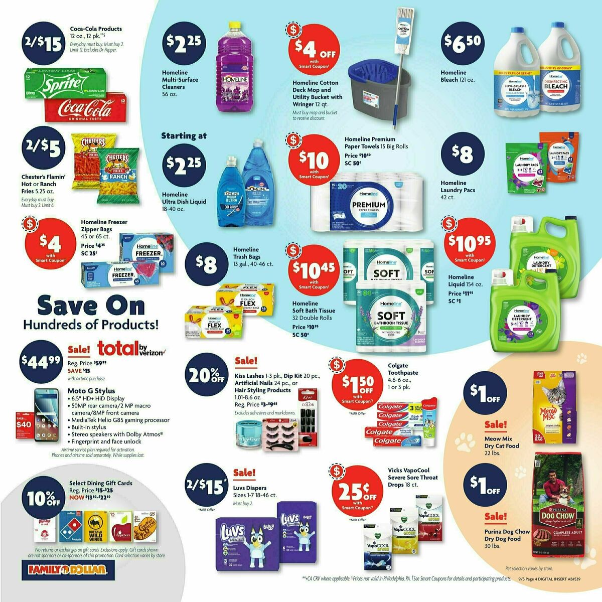 Family Dollar Weekly Ad from September 3