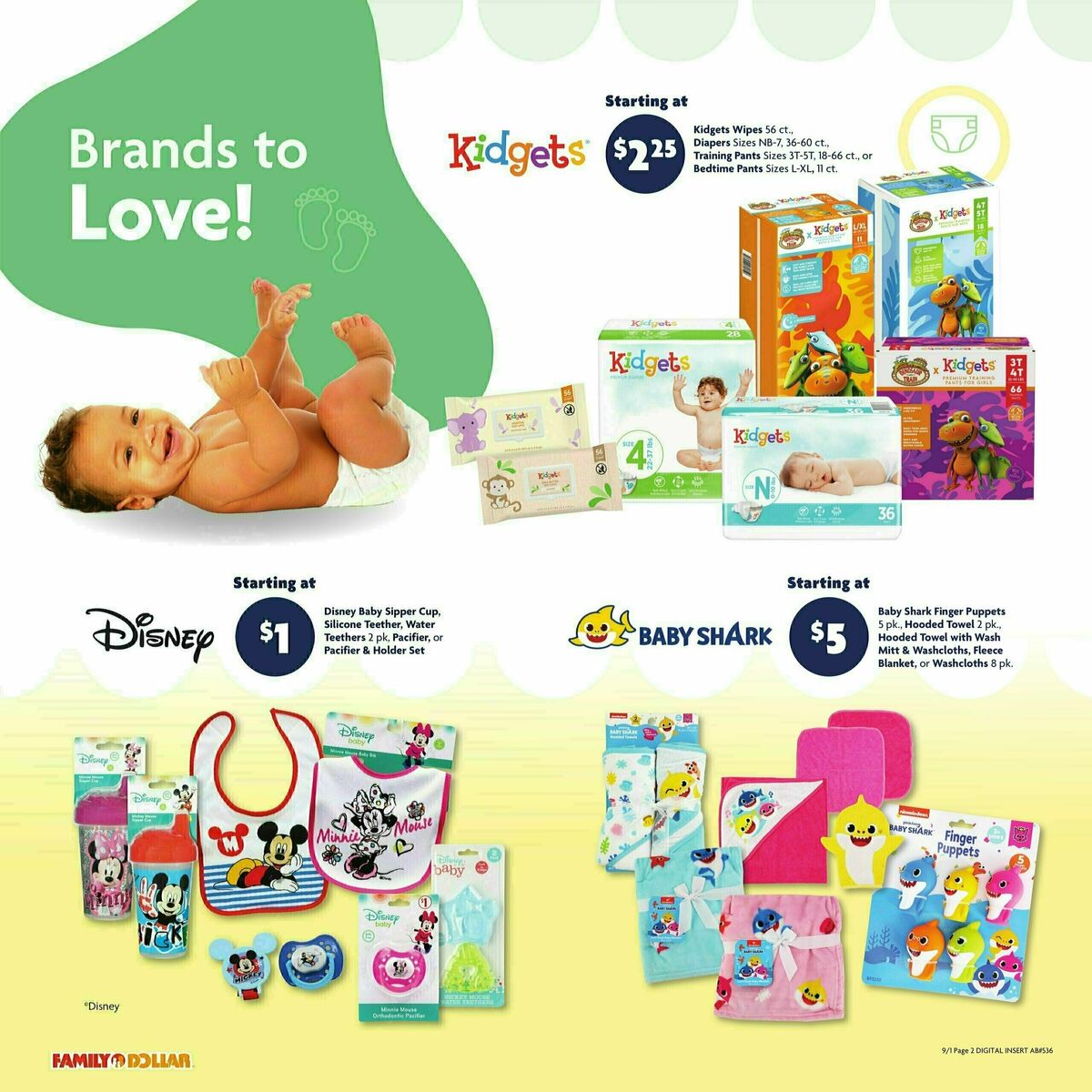 Family Dollar Baby Month Weekly Ad from September 1