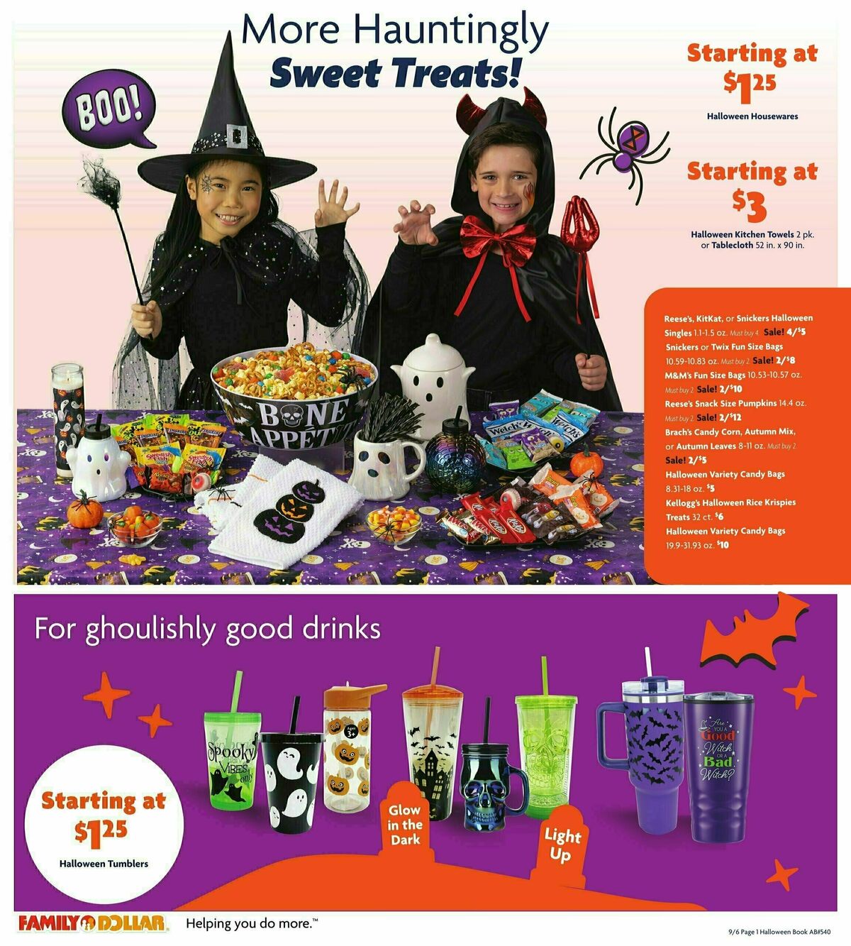 Family Dollar Halloween Weekly Ad from September 6