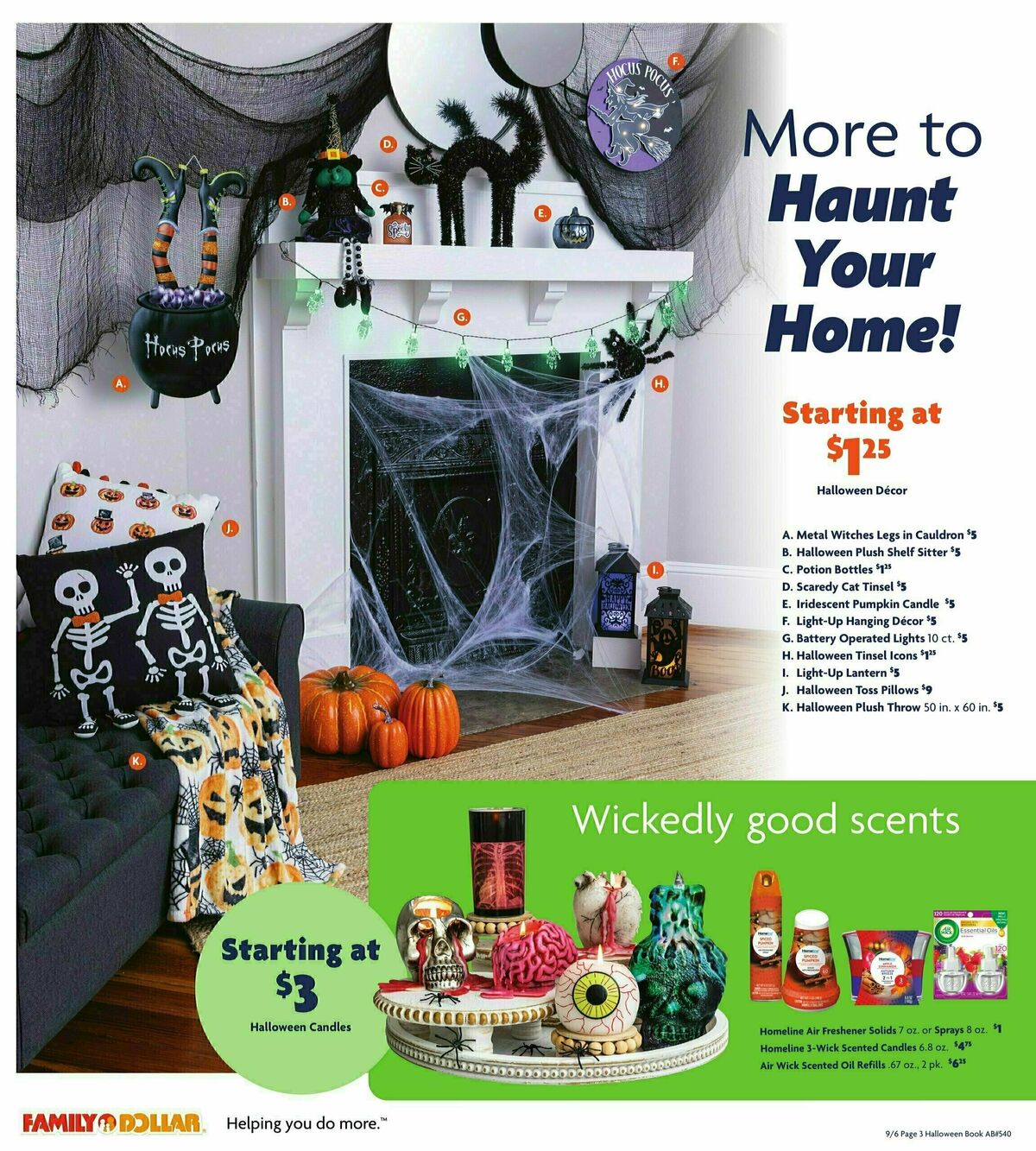 Family Dollar Halloween Weekly Ad from September 6