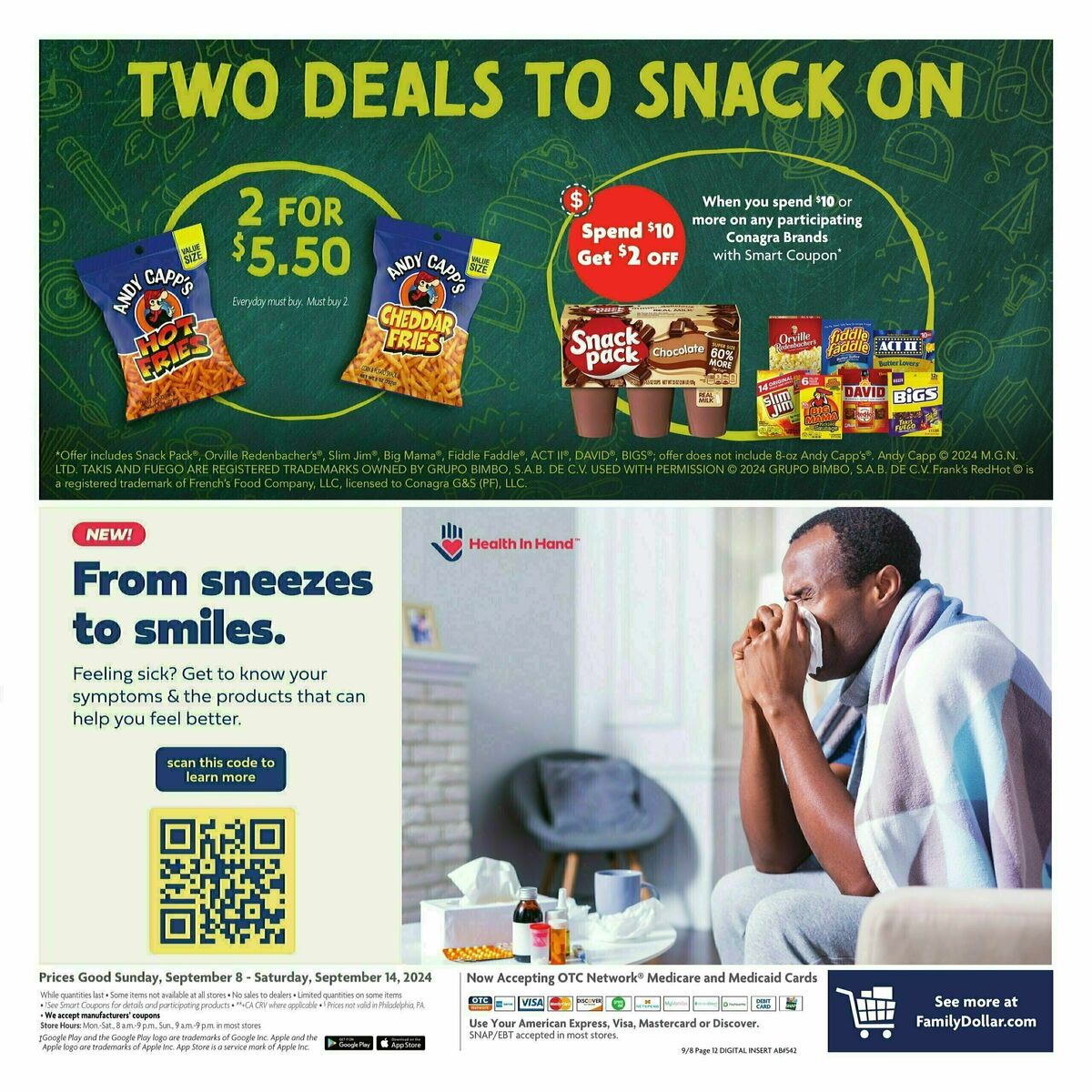 Family Dollar Weekly Ad from September 8