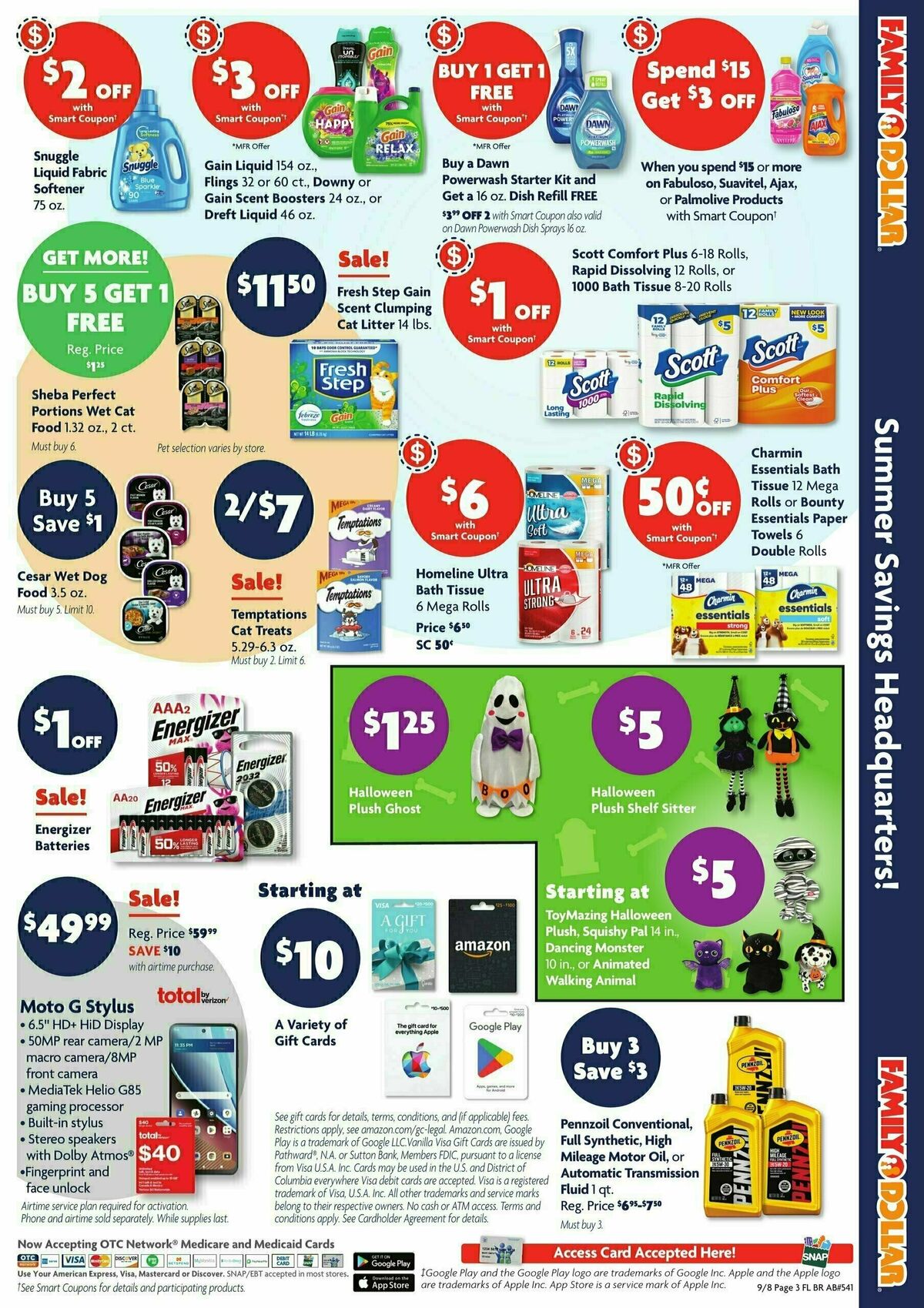 Family Dollar Weekly Ad from September 8