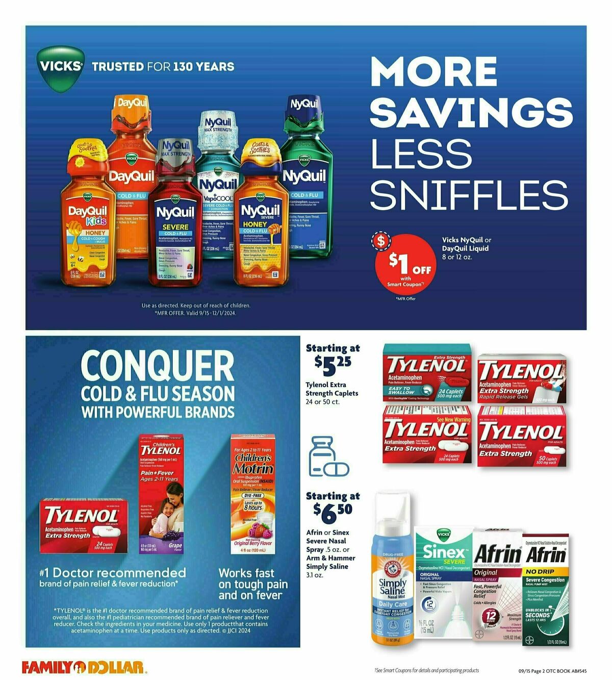 Family Dollar Fall Book Weekly Ad from September 15