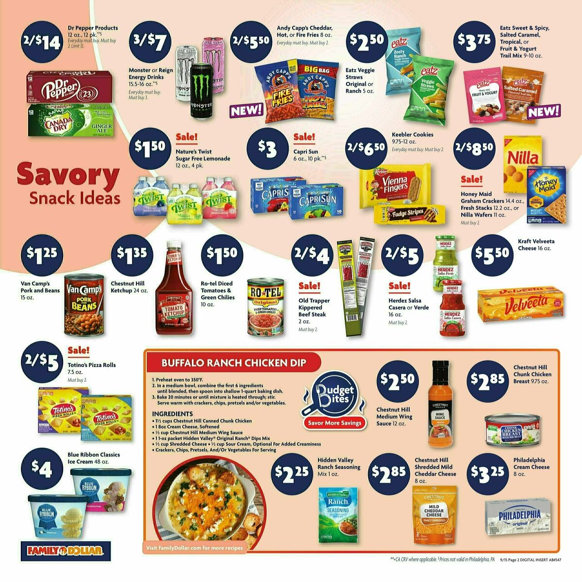 Family Dollar Weekly Ad from September 15