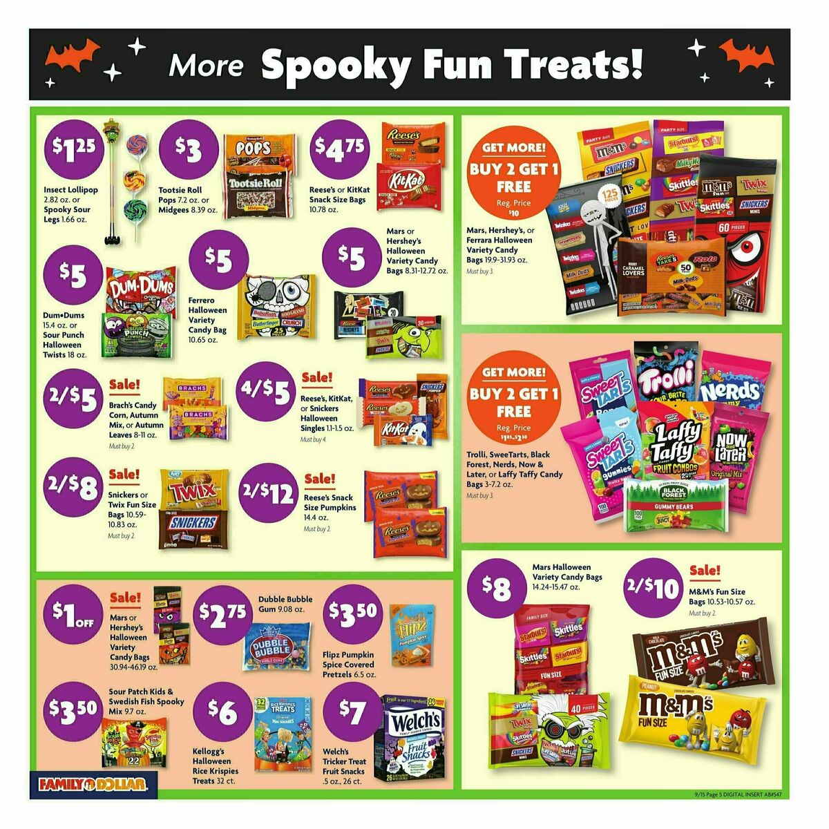 Family Dollar Weekly Ad from September 15