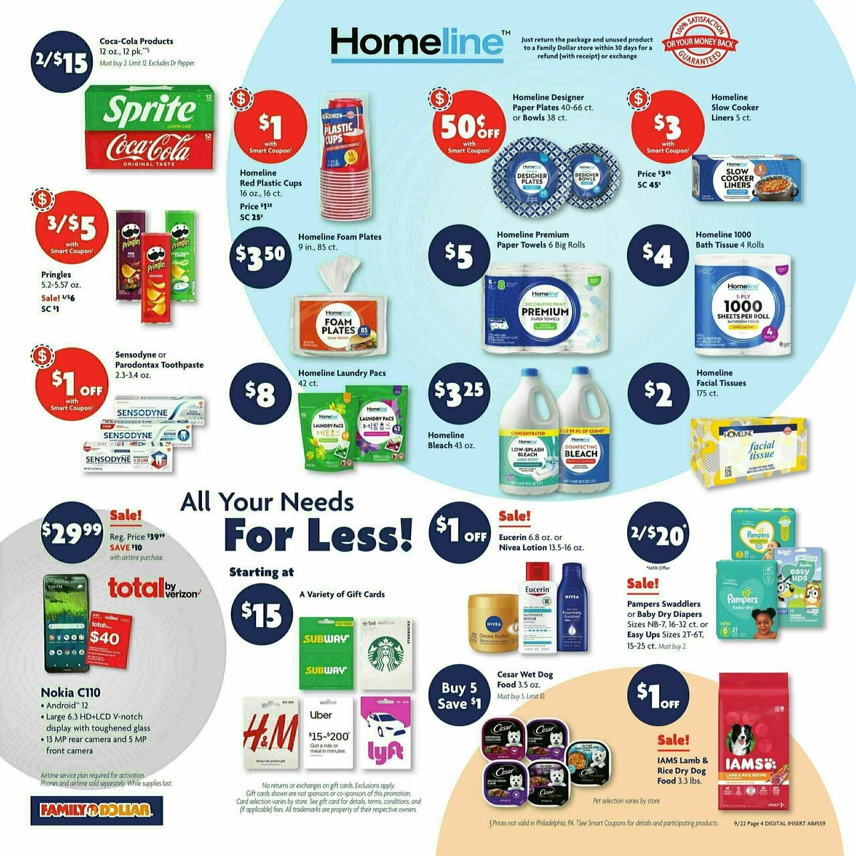 Family Dollar Weekly Ad from September 22