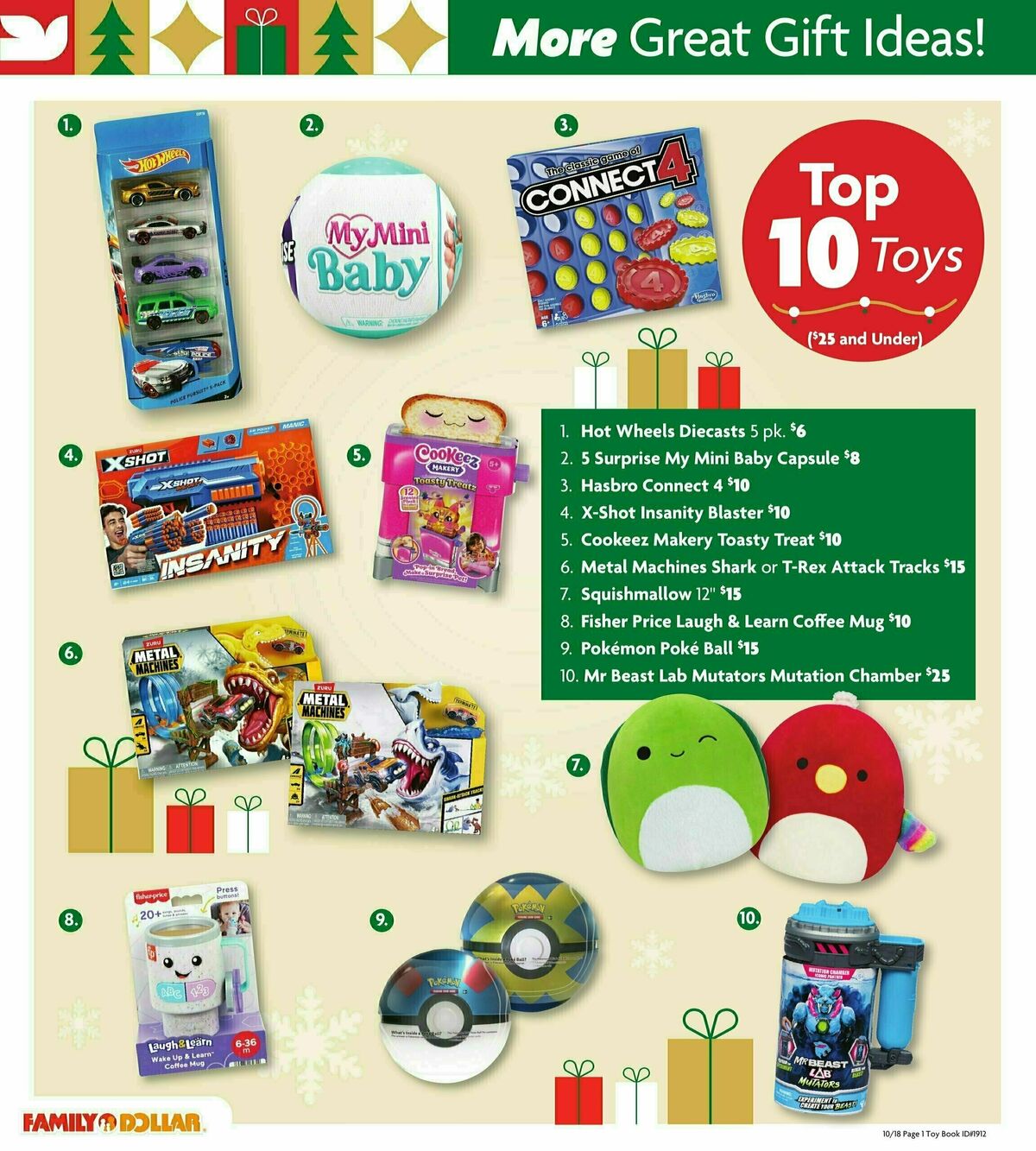 Family Dollar Holiday Toy Guide Weekly Ad from October 18