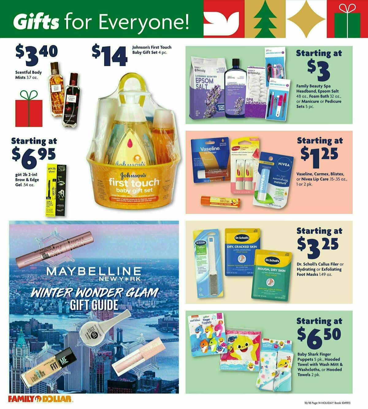 Family Dollar Holiday Gift Guide Weekly Ad from October 18