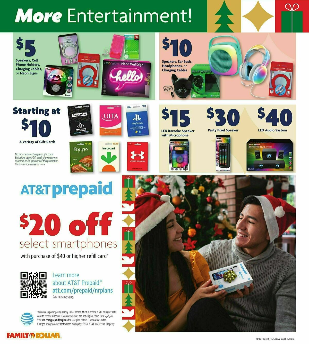 Family Dollar Holiday Gift Guide Weekly Ad from October 18