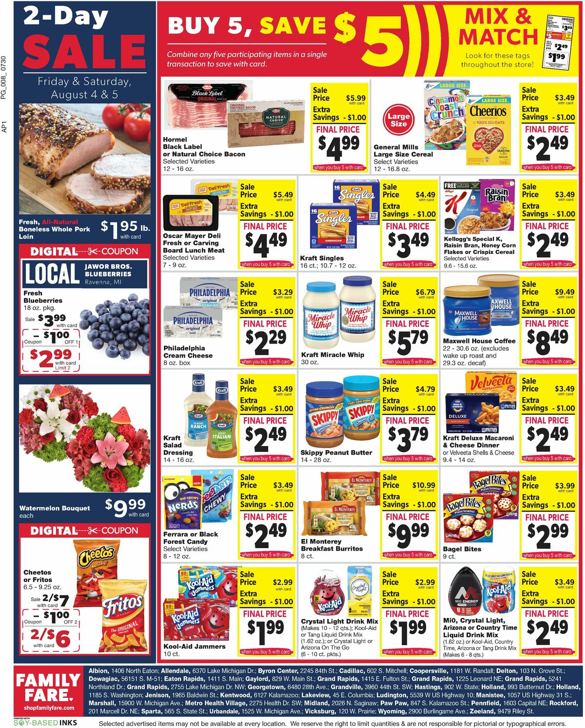 Family Fare Weekly Ad from July 30