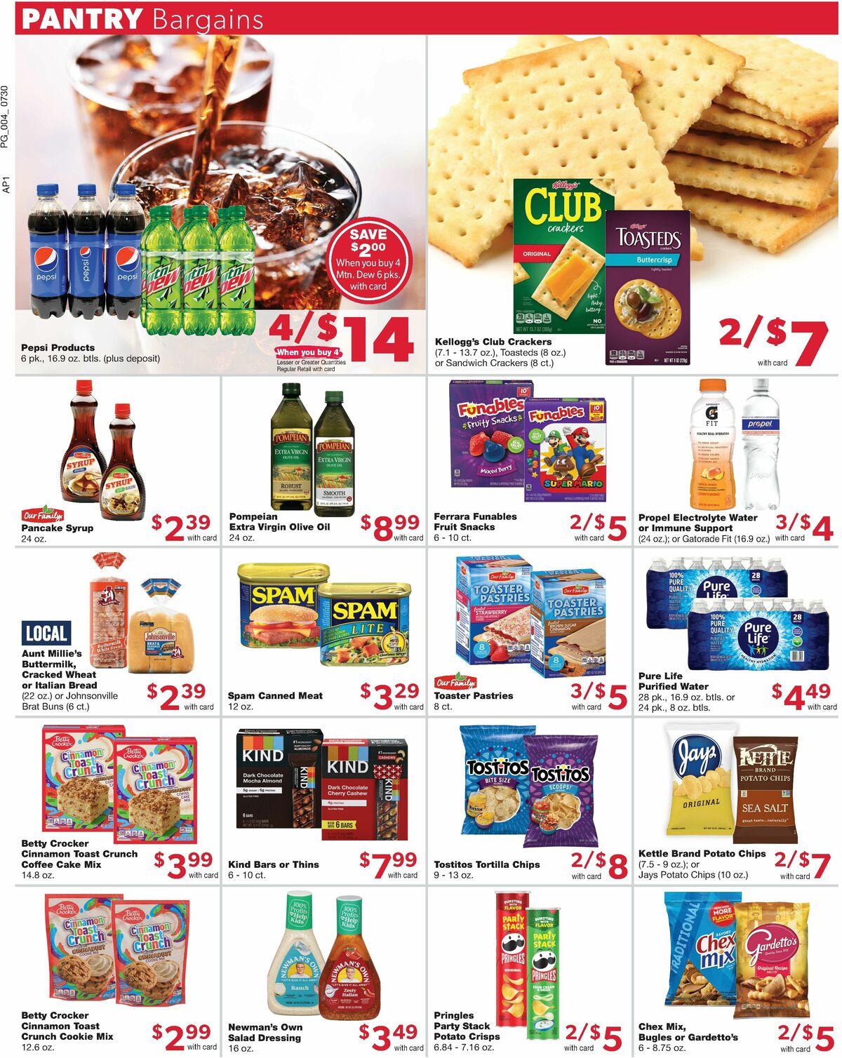 Family Fare Weekly Ad from July 30