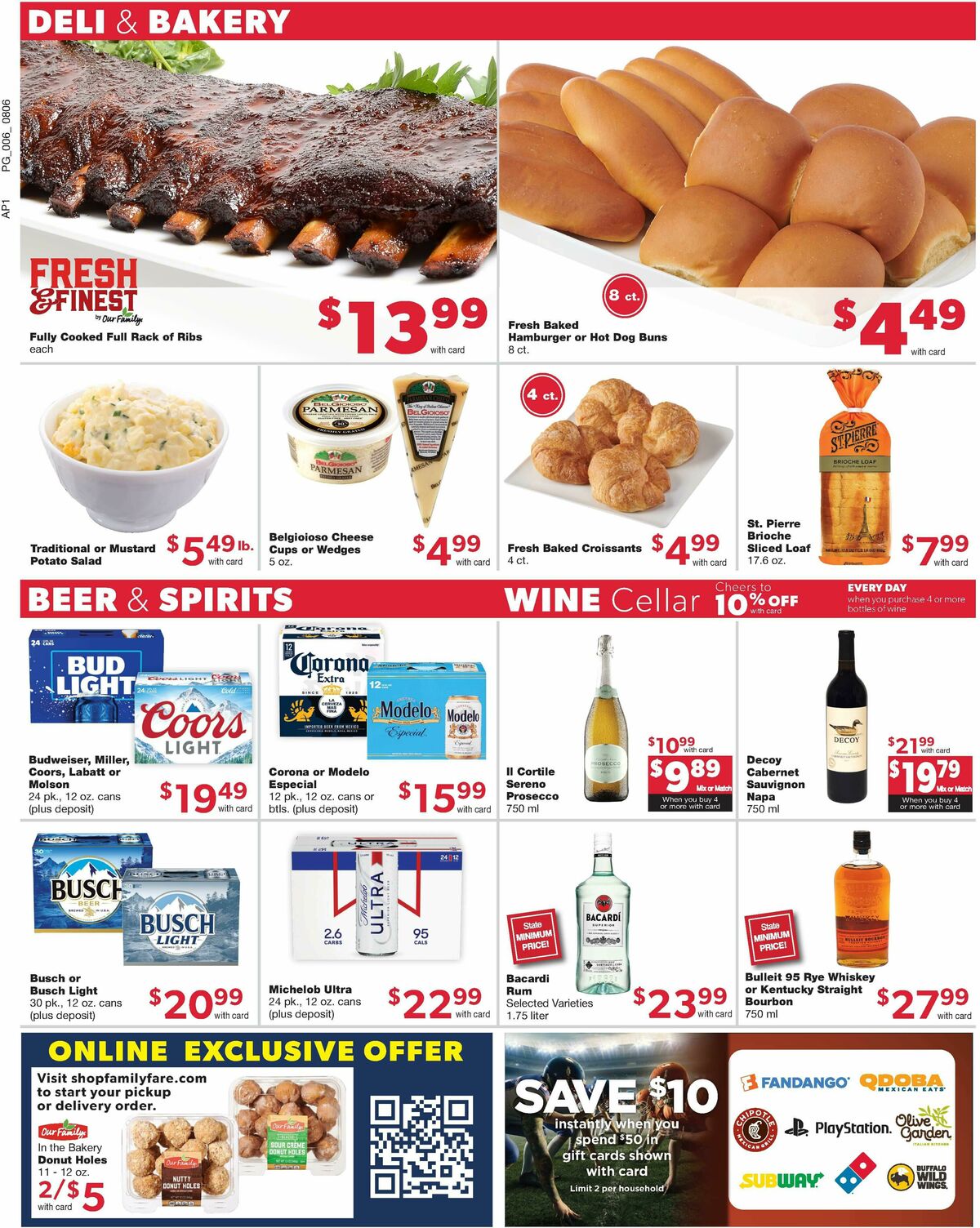 Family Fare Weekly Ad from August 6