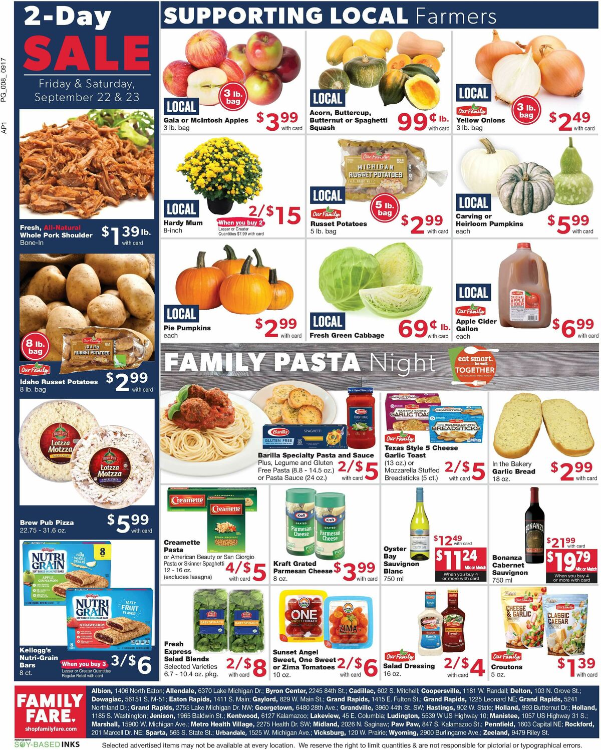 Family Fare Weekly Ad from September 17