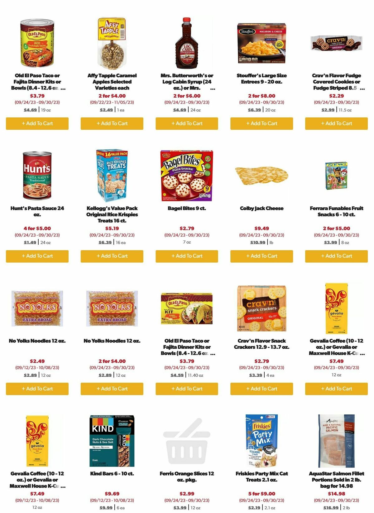 Family Fare Weekly Ad from September 24