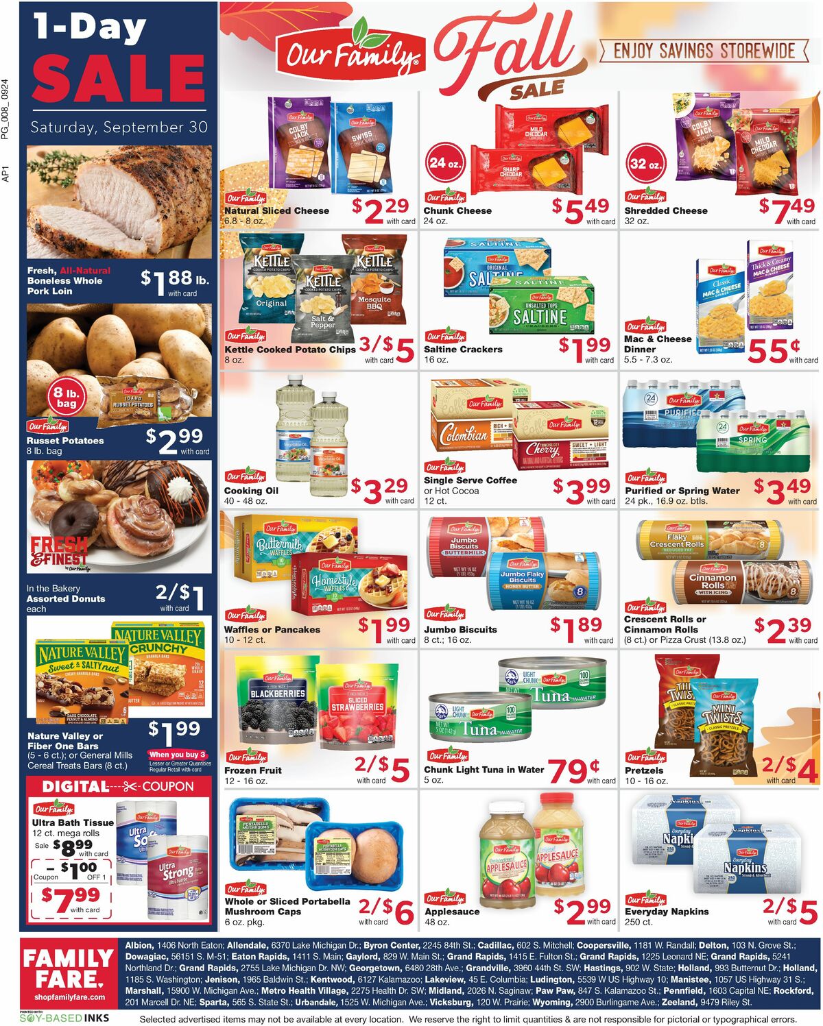 Family Fare Weekly Ad from September 24