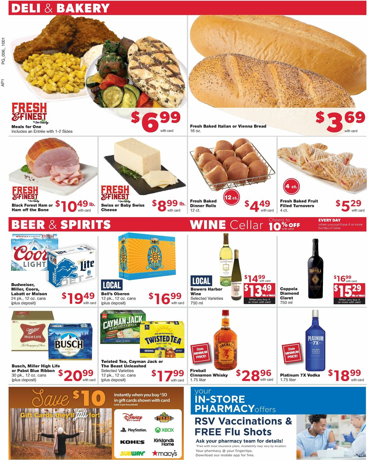 Family Fare Weekly Ad from October 1