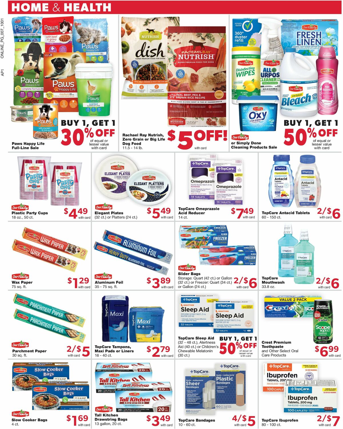 Family Fare Weekly Ad from October 1