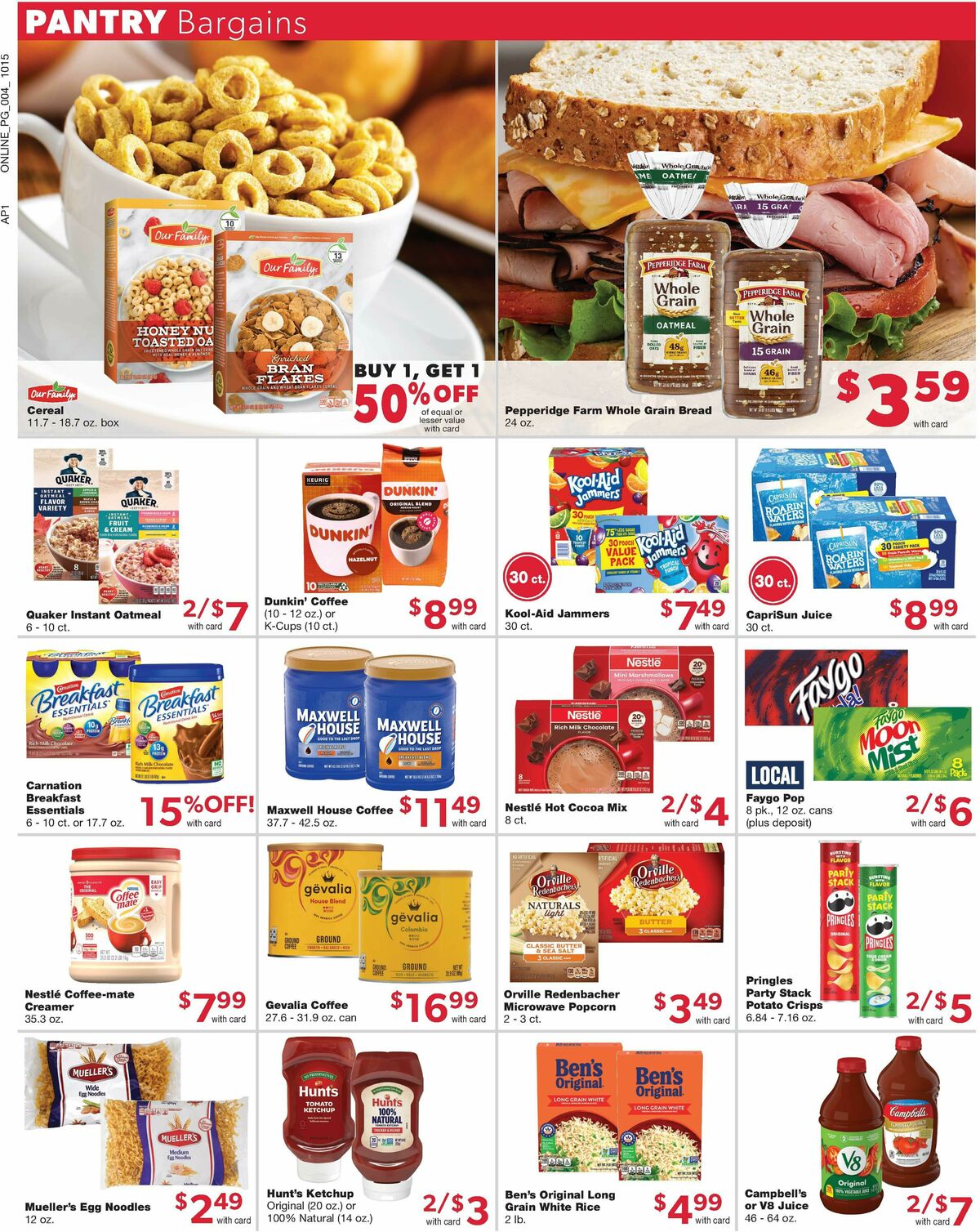 Family Fare Weekly Ad from October 15