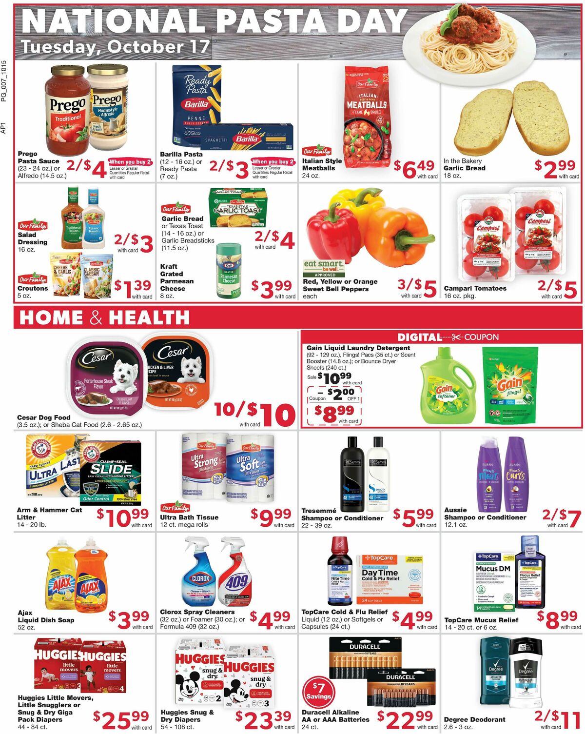 Family Fare Weekly Ad from October 15