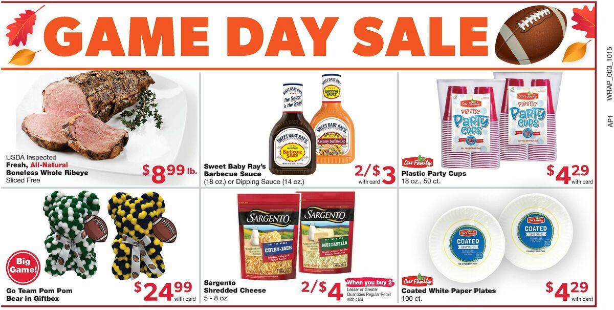 Family Fare Weekly Ad from October 15